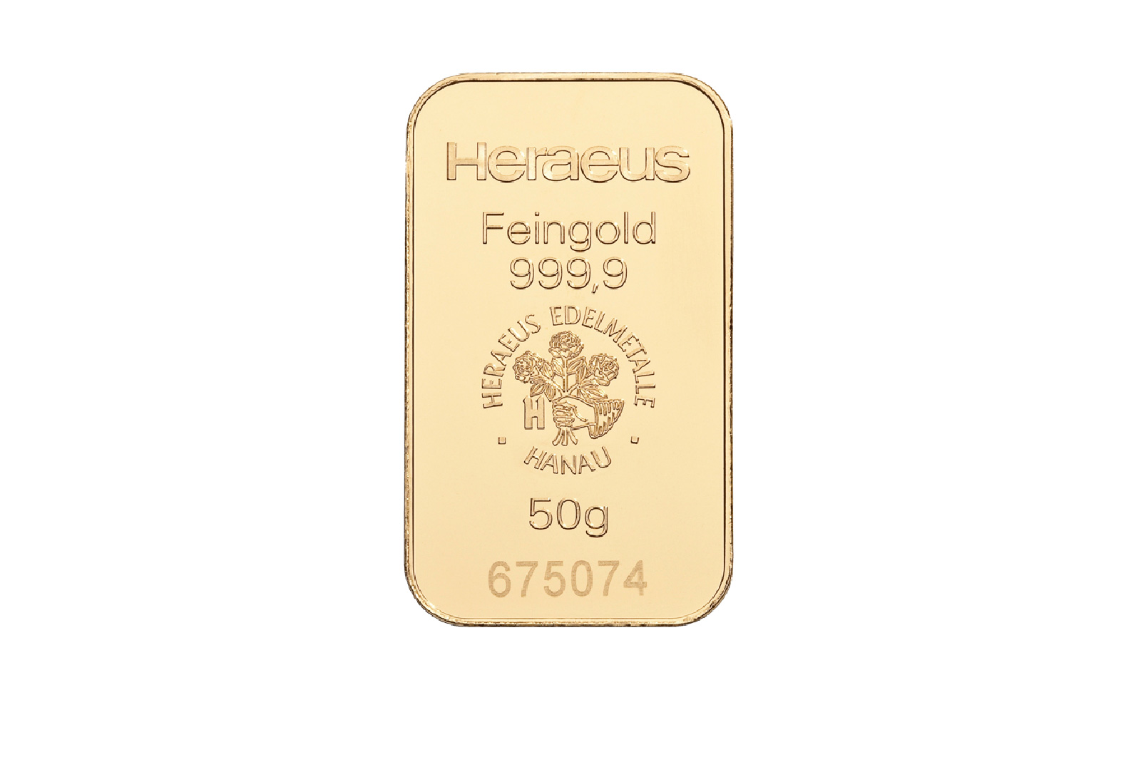 Goldbarren 50 Gramm Motiv unserer Wahl