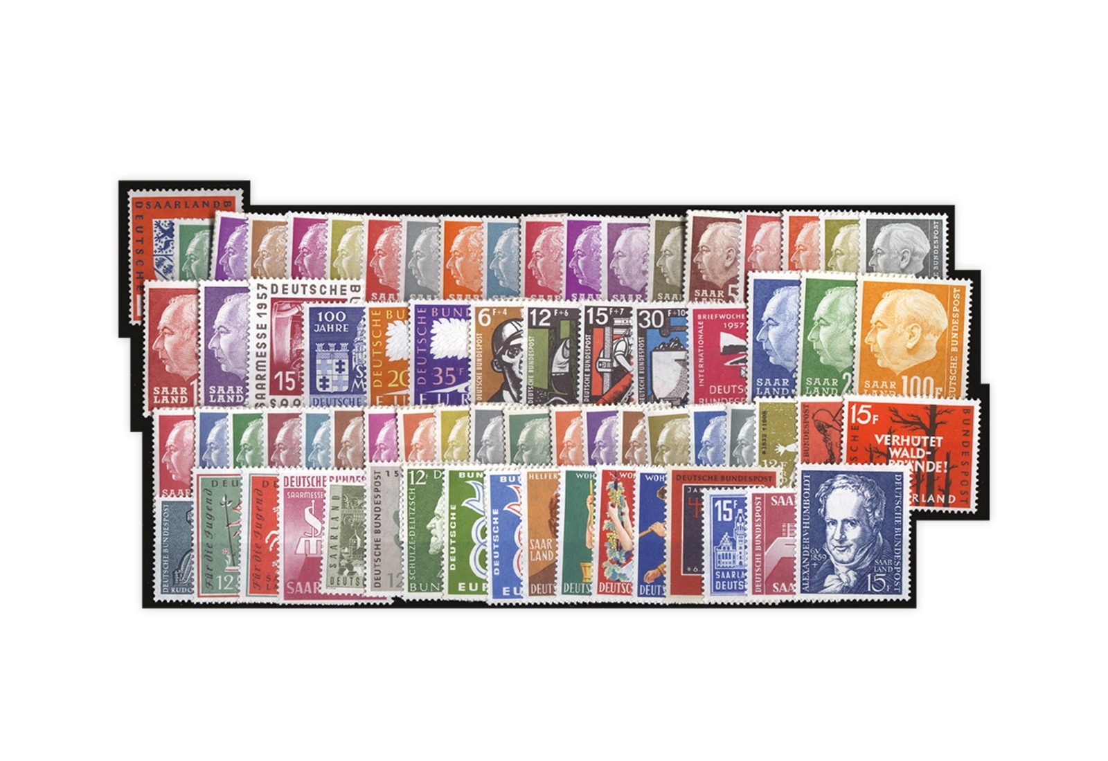 Briefmarken Komplett Kollektion OPD Saarbrücken Michel-Nr. 379/448 postfrisch