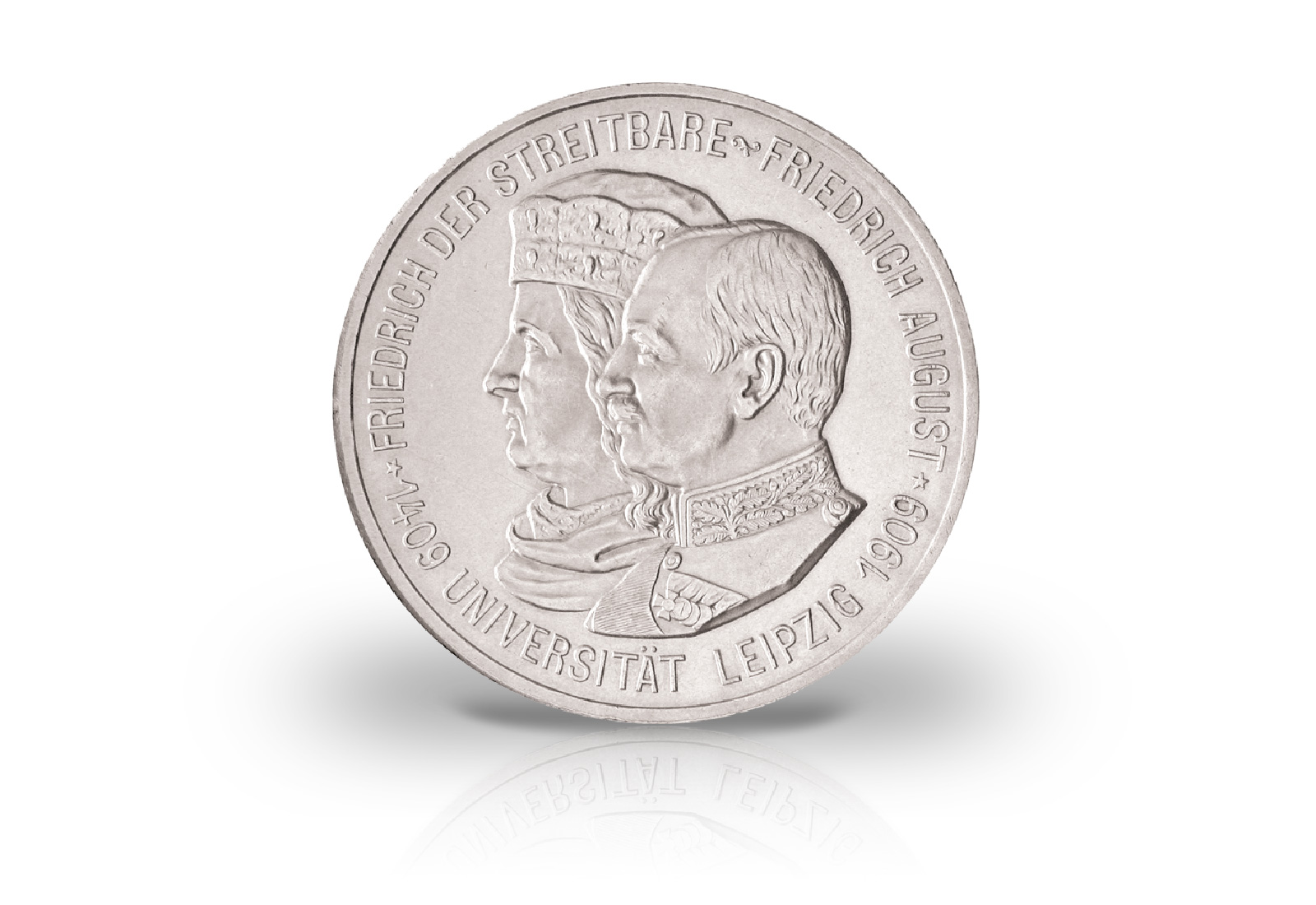 5 Mark 1909 Deutsches Kaiserreich Universität Leipzig Jaeger-Nr. 139