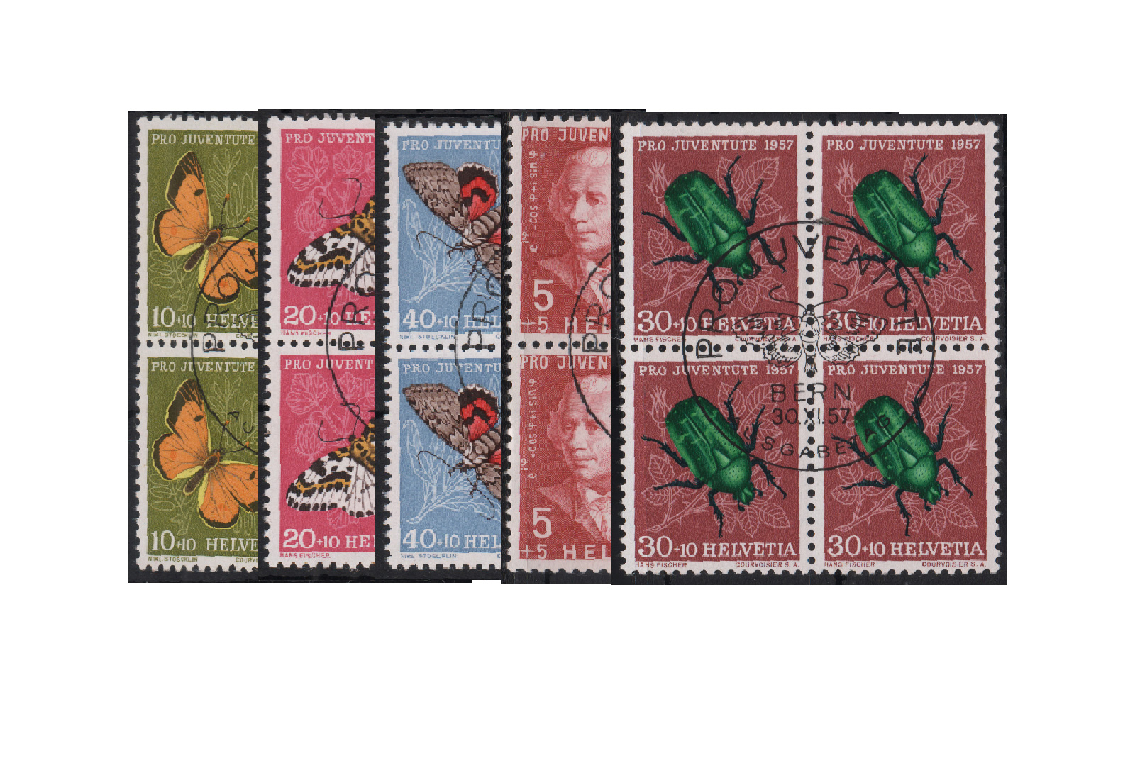 Schweiz Mi.Nr. 648/652 VB gestempelt Pro Juventute