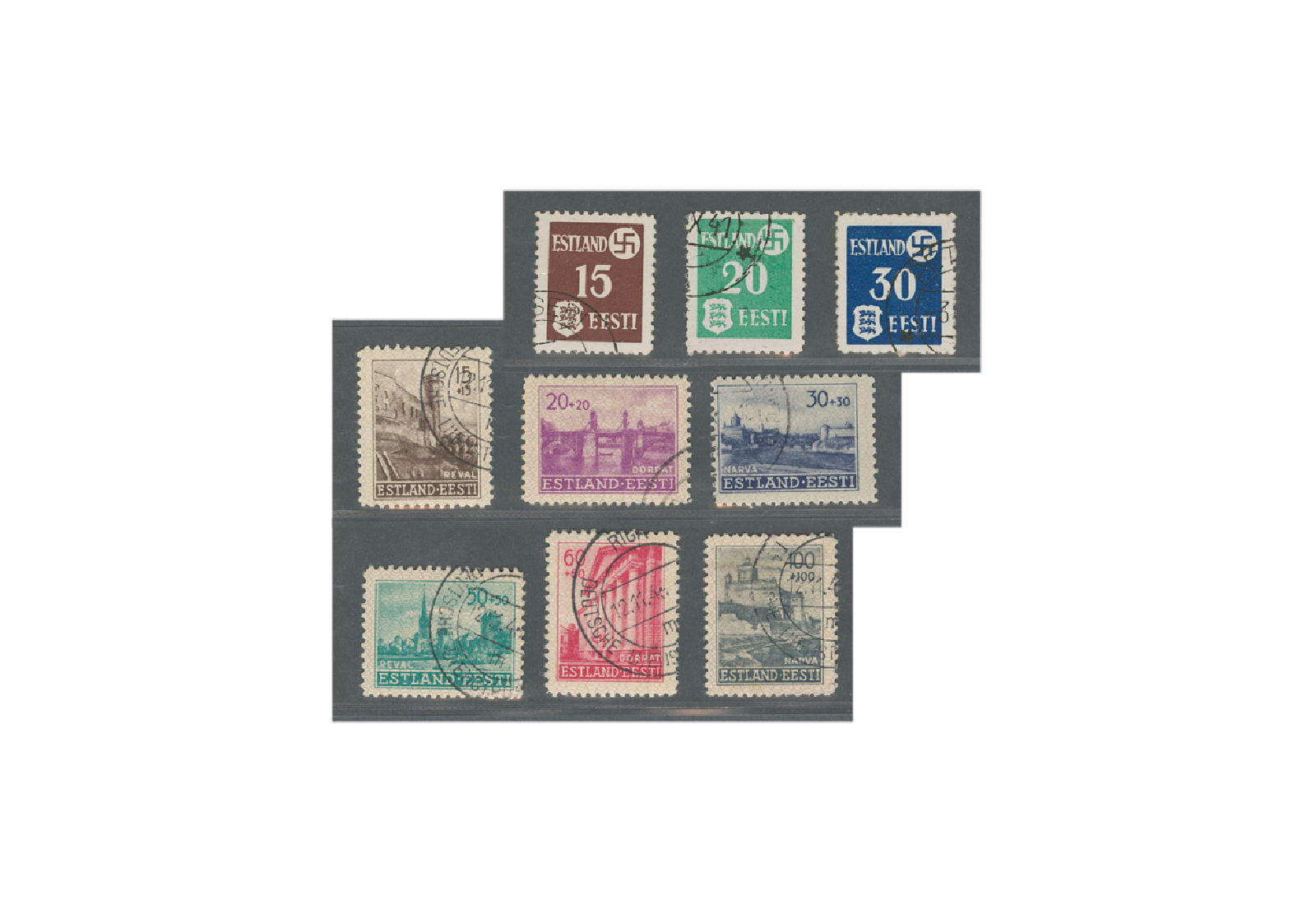 Estland Mi.Nr. 1/9 gest.