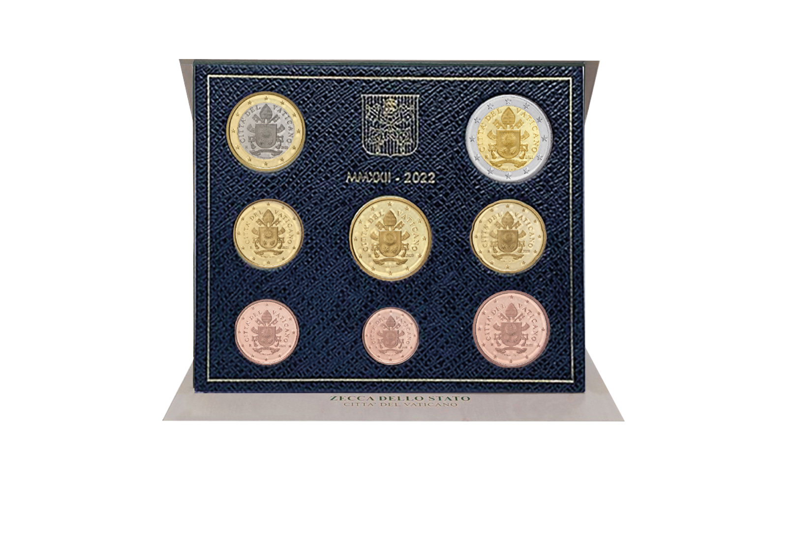 Kursmünzensatz 2022 Vatikan st im Blister