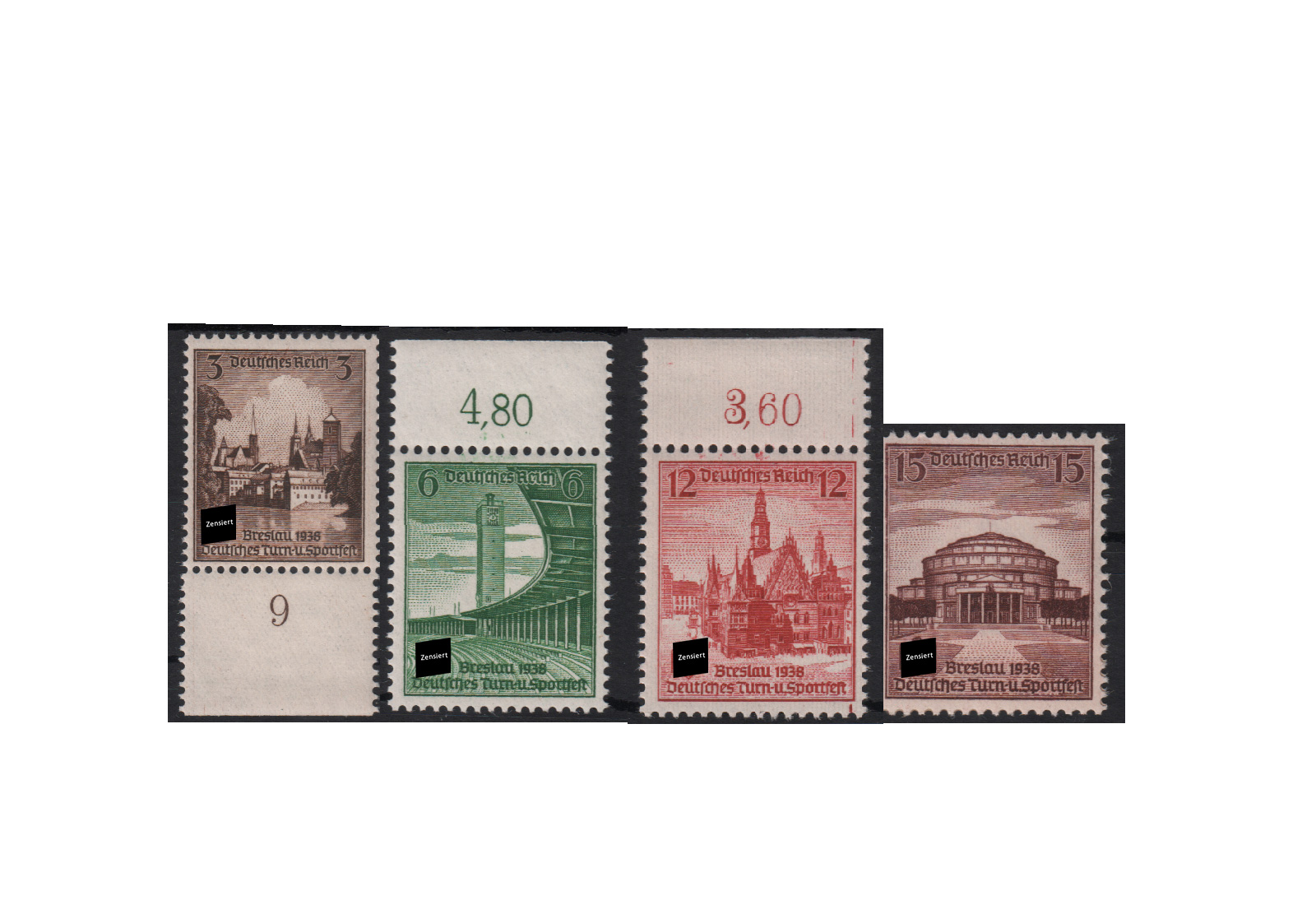 Deutsches Reich Mi.Nr. 665/68 **