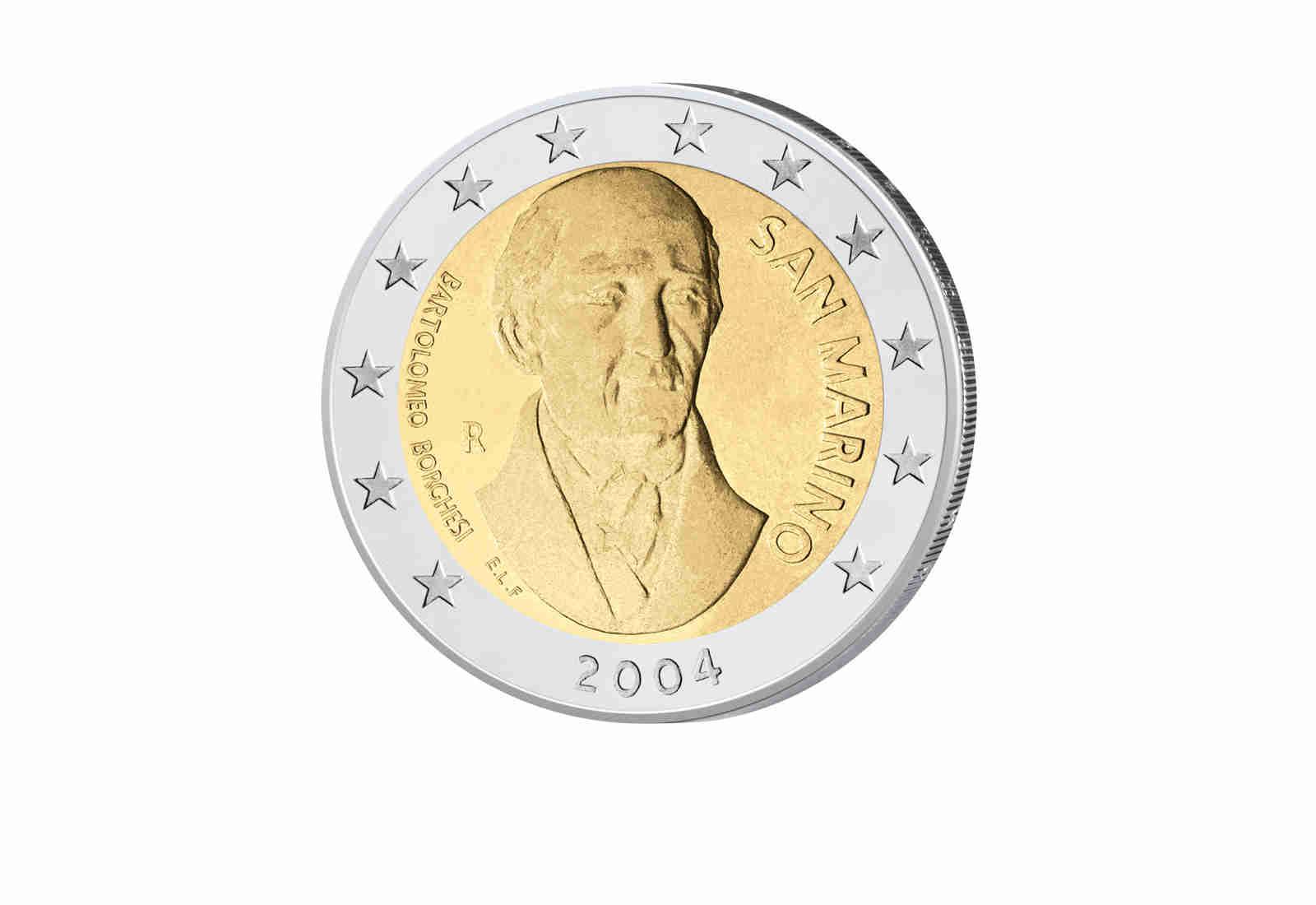 2 Euro 2004 San Marino Borghesi st im Blister
