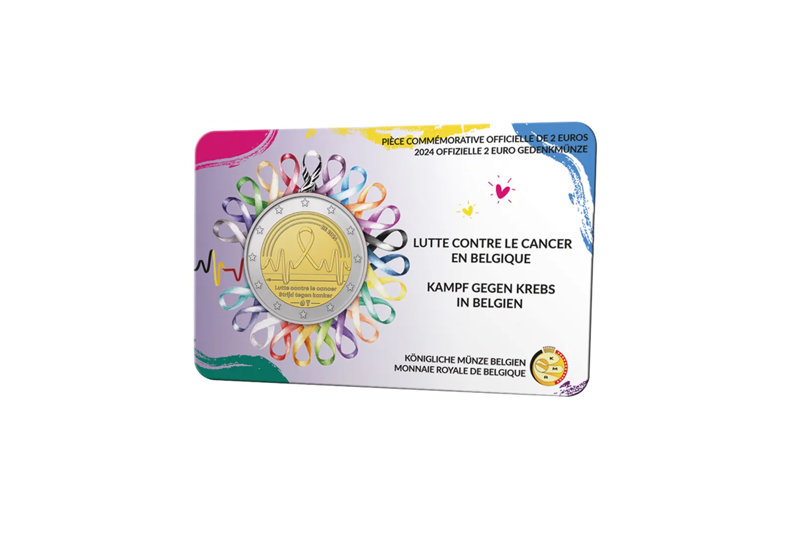 2 Euro 2024 Belgien Kampf gegen Krebs in Belgien st in Coincard