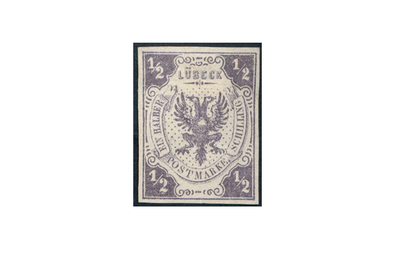 Briefmarke Altdeutschland Lübeck Freimarke 1859 Michel-Nr. 1 ungebraucht