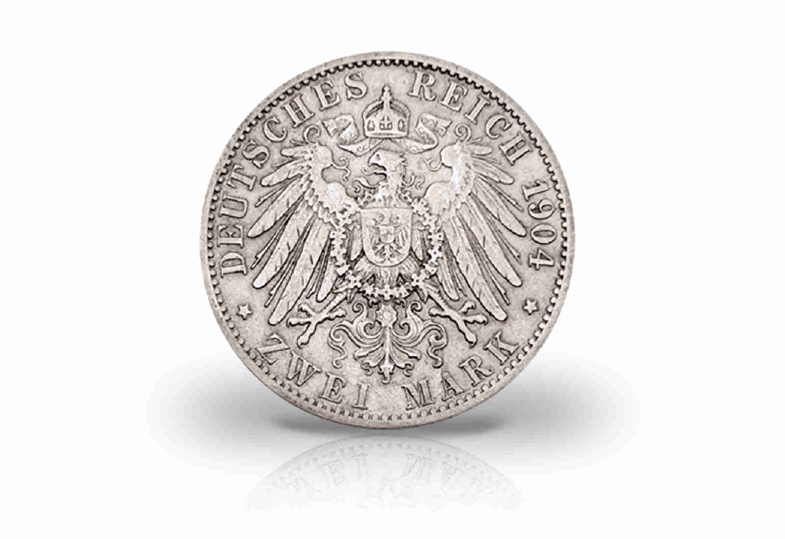 2 Mark 1891-1913 Deutsches Kaiserreich Bayern König Otto Jaeger-Nr. 45
