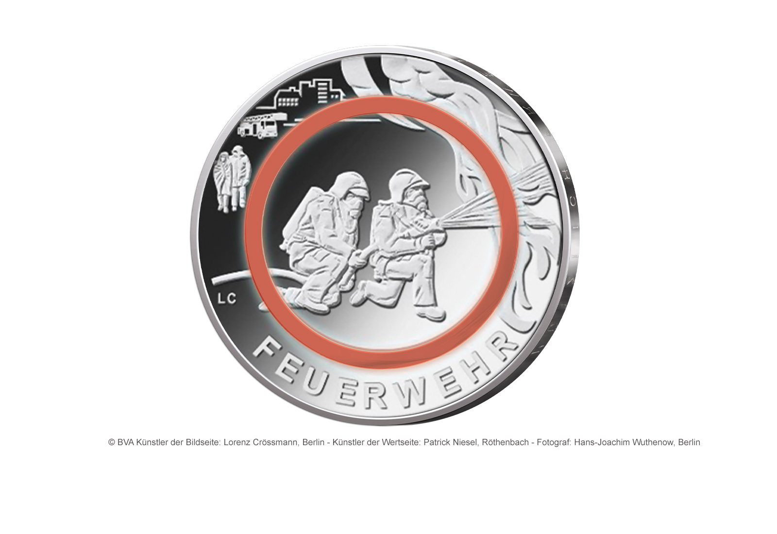 10 Euro 2023 Deutschland Feuerwehr-Im Dienst der Gesellschaft Prägestätte unserer Wahl PP