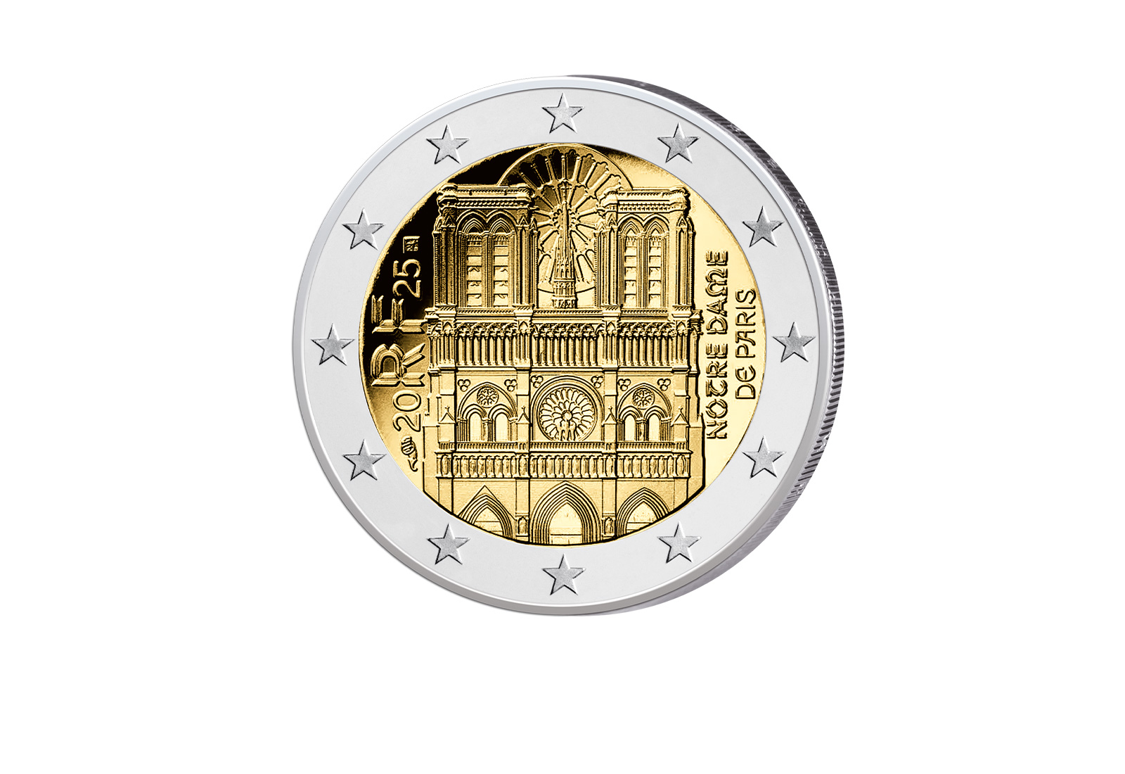 2 Euro Frankreich 2025 Notre Dame bfr.