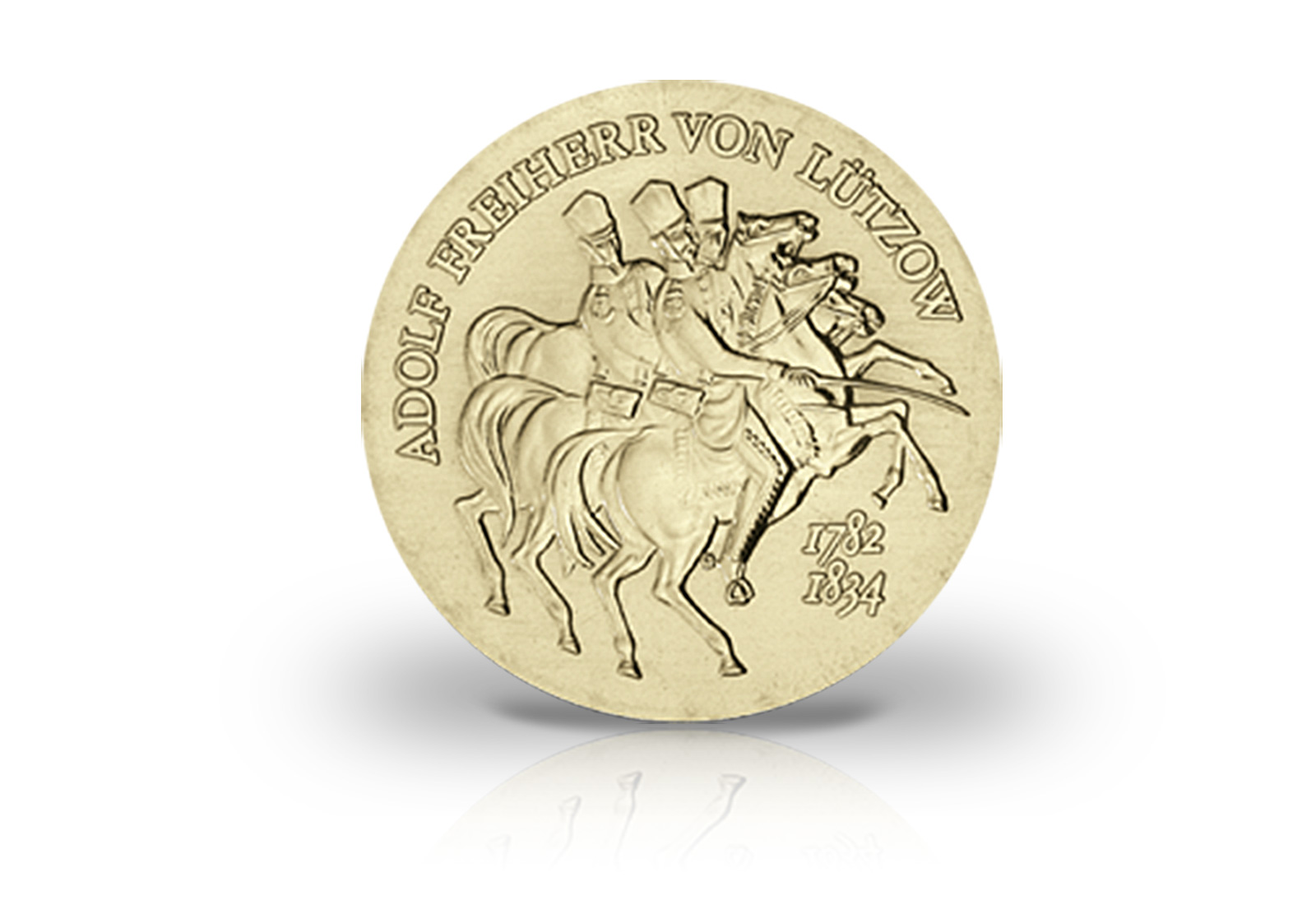 5 Mark Gedenkmünze 1984 DDR Freiherr von Lützow Jaeger-Nr. 1599