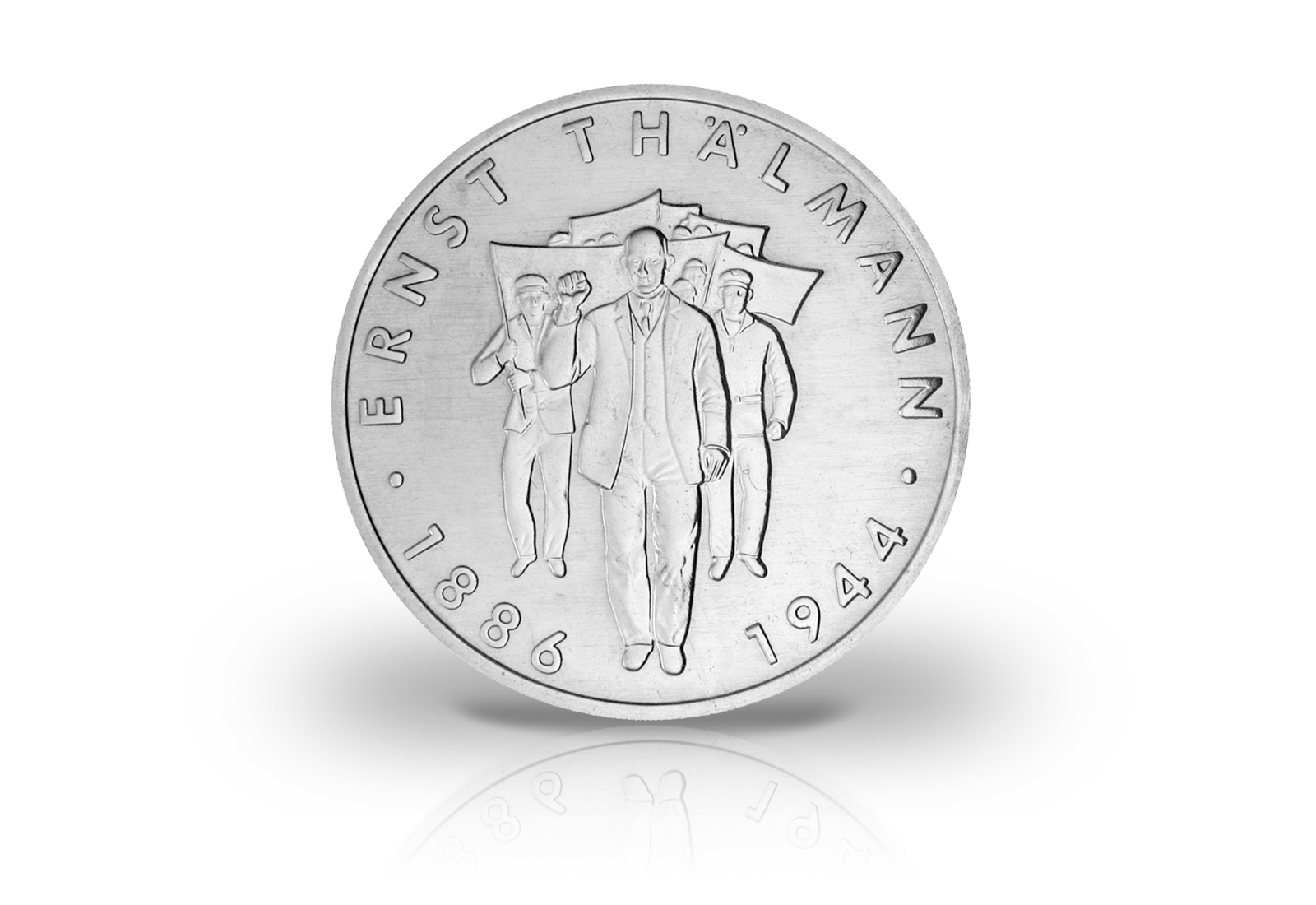 10 Mark Gedenkmünze 1986 DDR Ernst Thälmann Jaeger-Nr. 1608