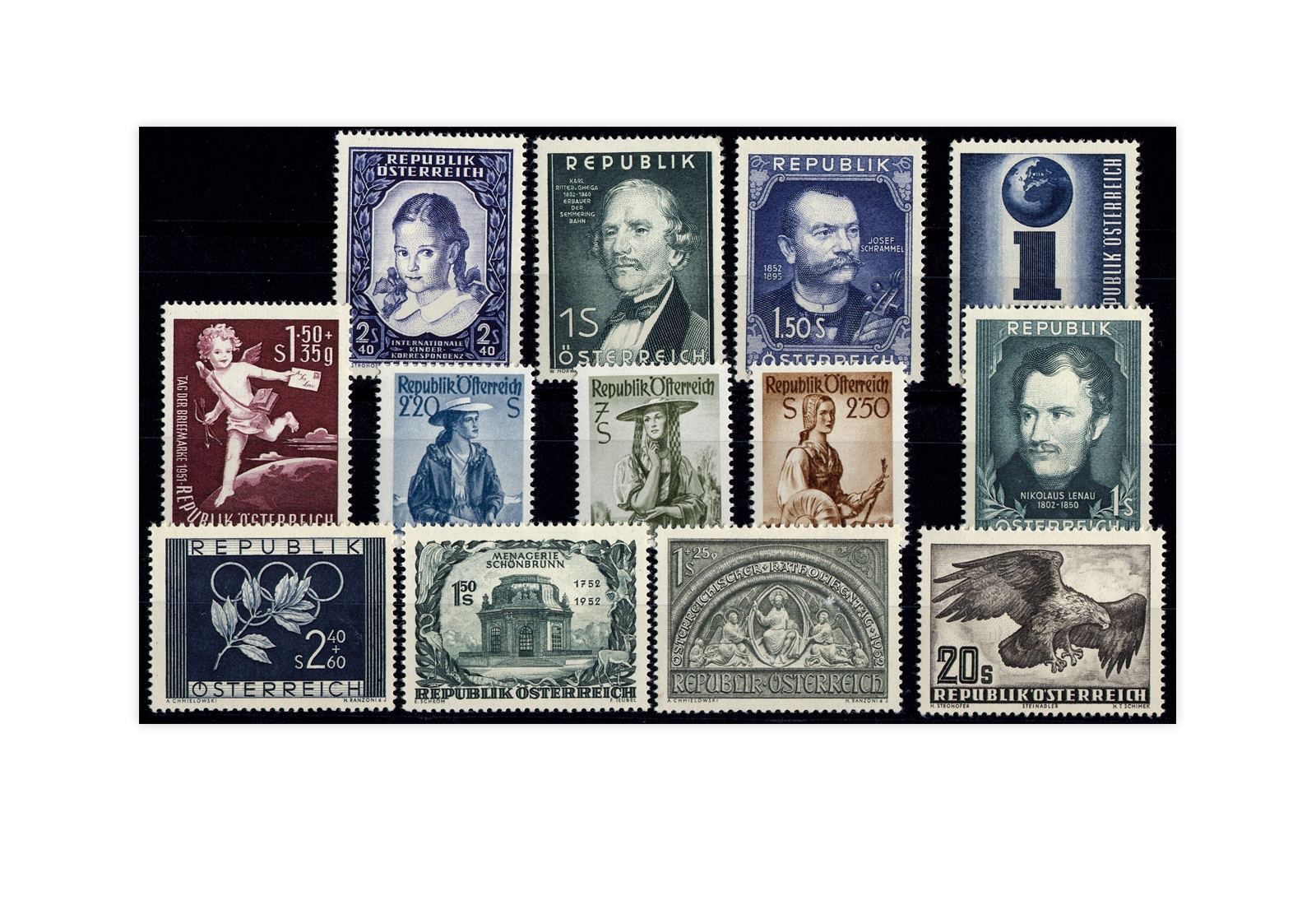 Österreich Jahrgang 1952 postfrisch