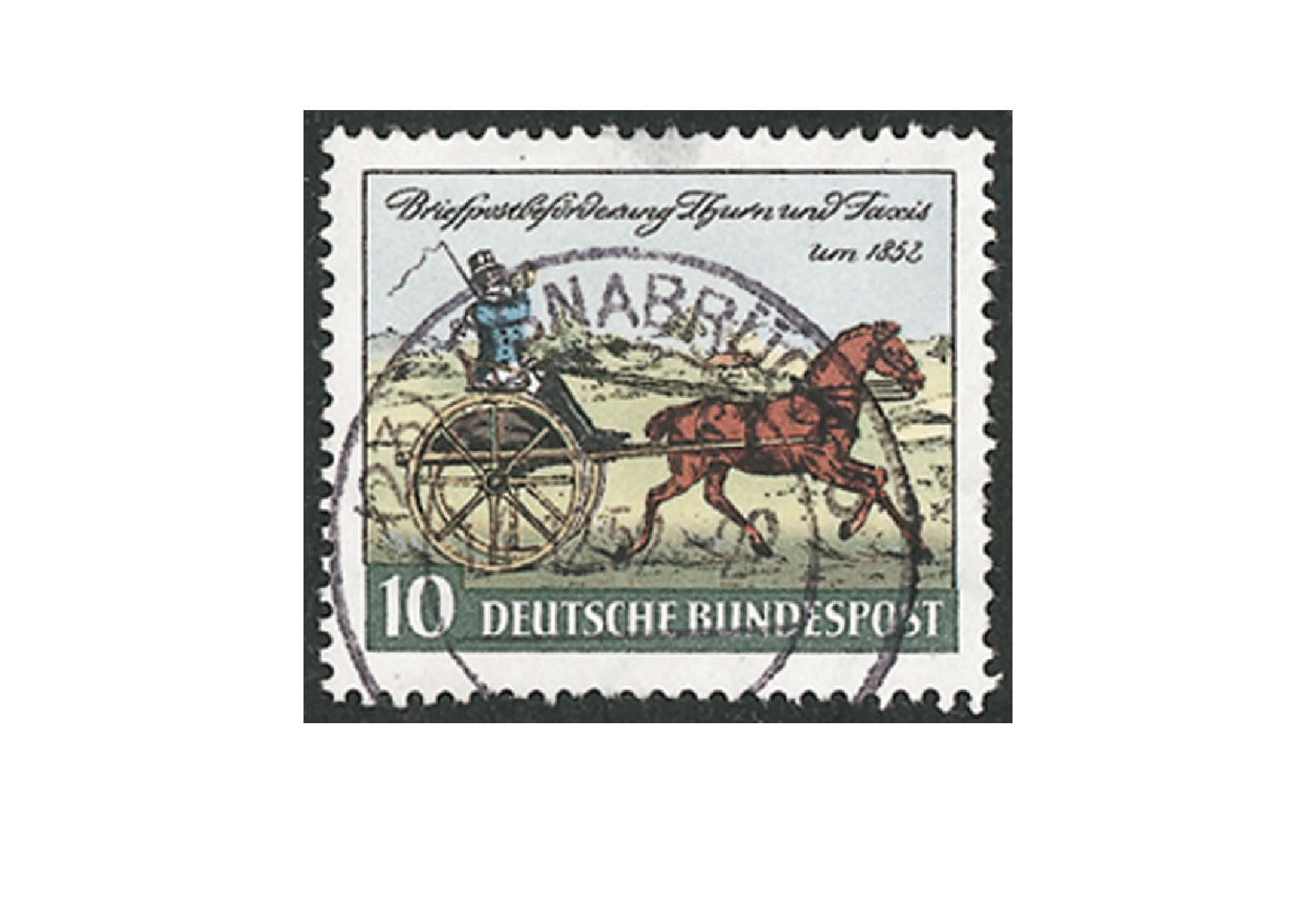 Briefmarke BRD Thurn und Taxis 1952 Michel-Nr. 160 gestempelt