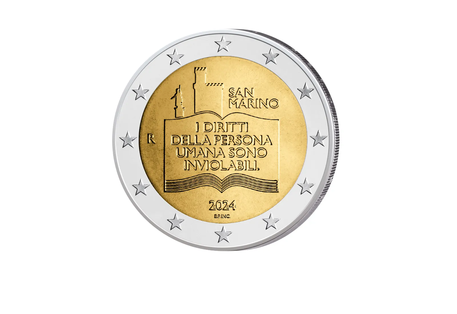 2 Euro San Marino 2024 50. Jahrestag Bürgerrechte st