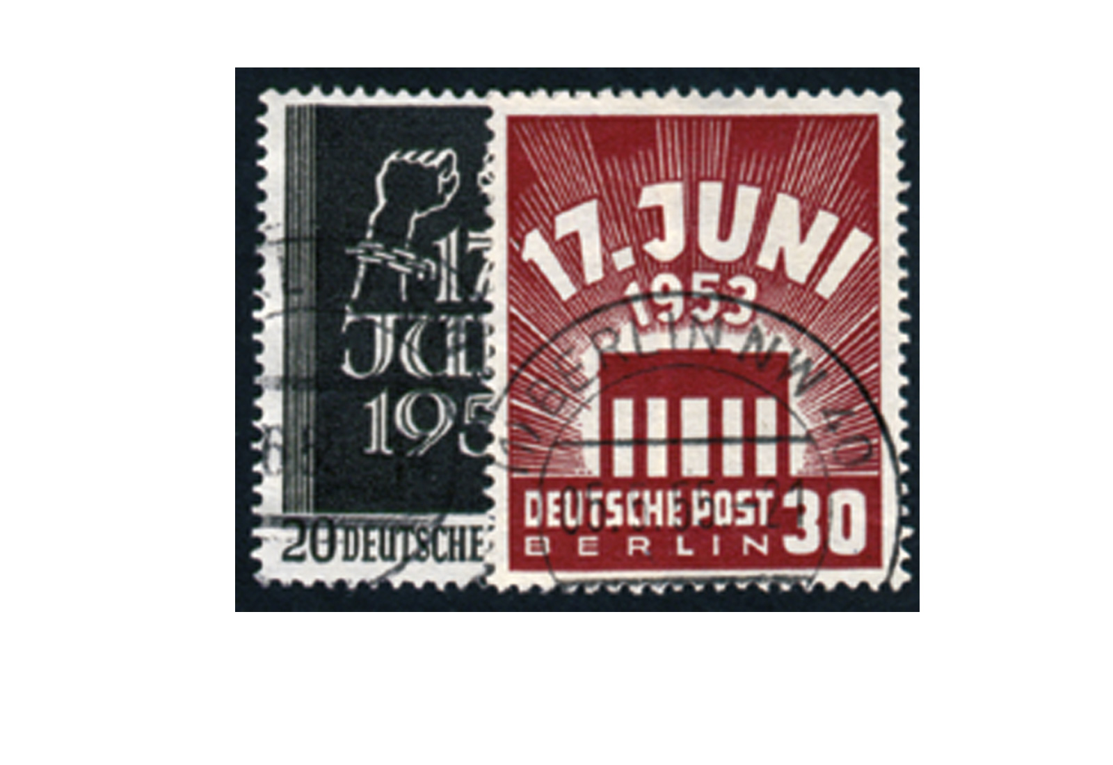 Briefmarken Berlin 110/11 gest. Volksaufstand