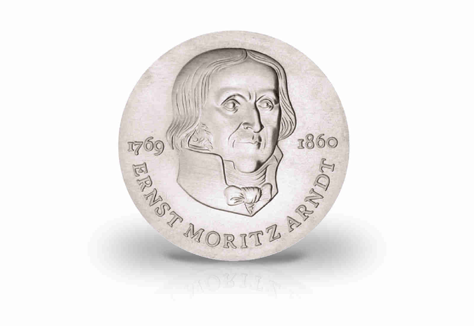 20 Mark Gedenkmünze 1985 DDR Ernst Moritz Arndt Jaeger-Nr. 1605