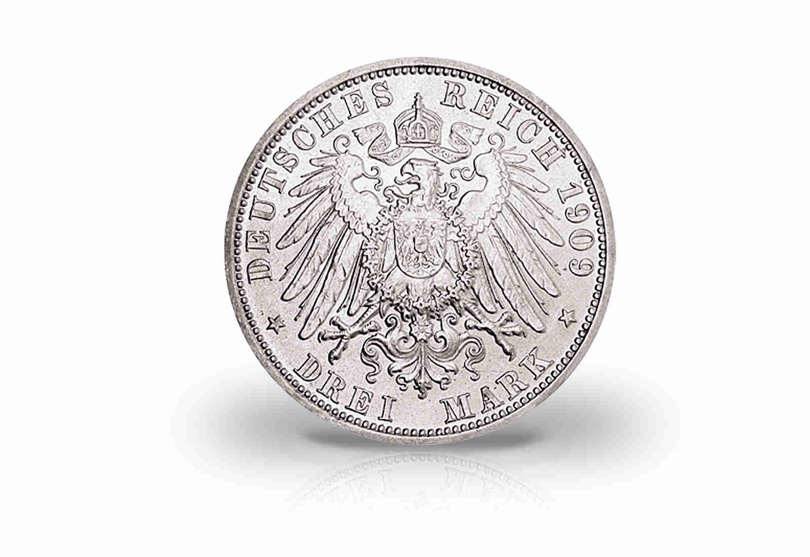 3 Mark Silbermünze 1910 Kaiserreich Preußen Universität Berlin Jaeger-Nr. 107