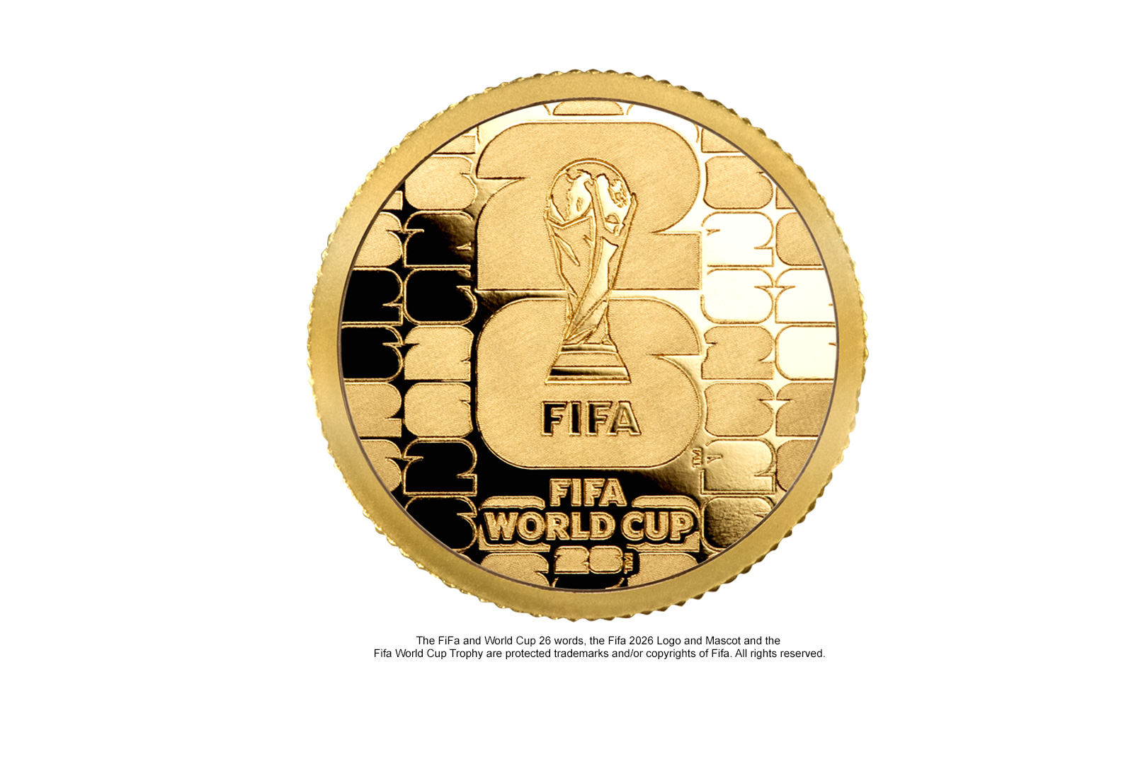 Goldmünze 0,5 g 2026 Fußball  PP