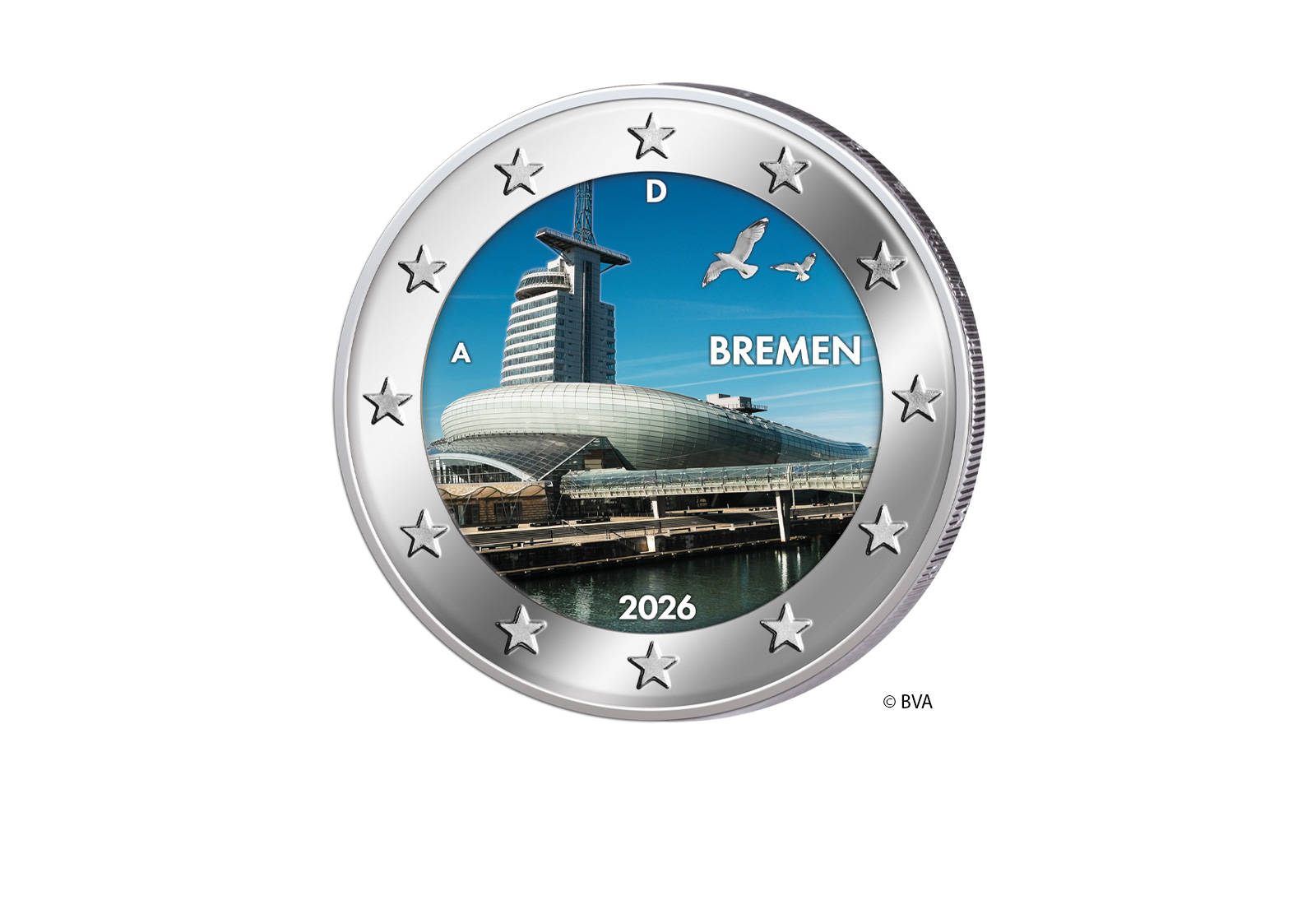 2 Euro 2026 Deutschland Bremen "Klimahaus Bremerhaven 8° Ost"