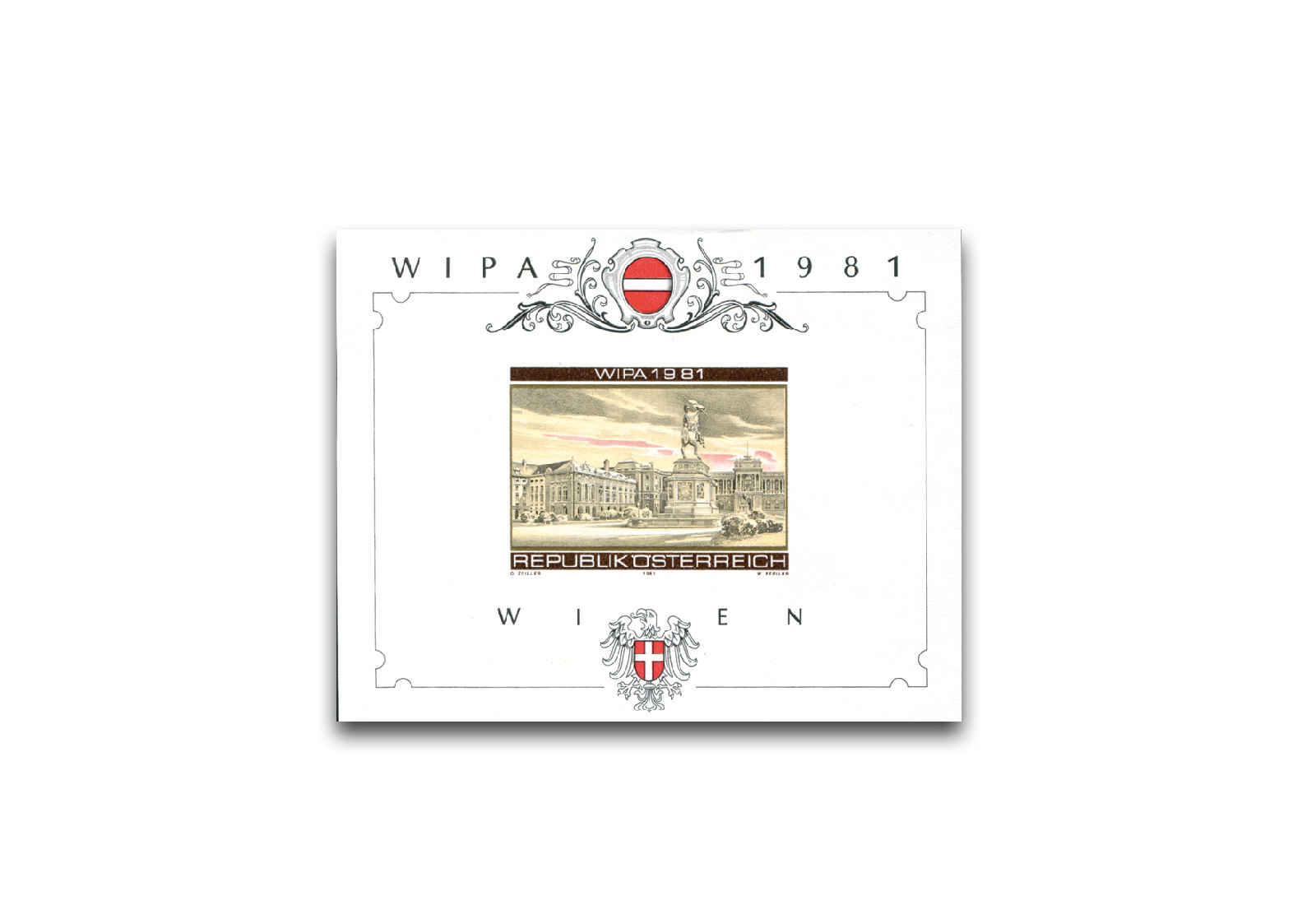 Ausstellungsblock Österreich WIPA 1981 ANK-Nr. N11 ungestempelt