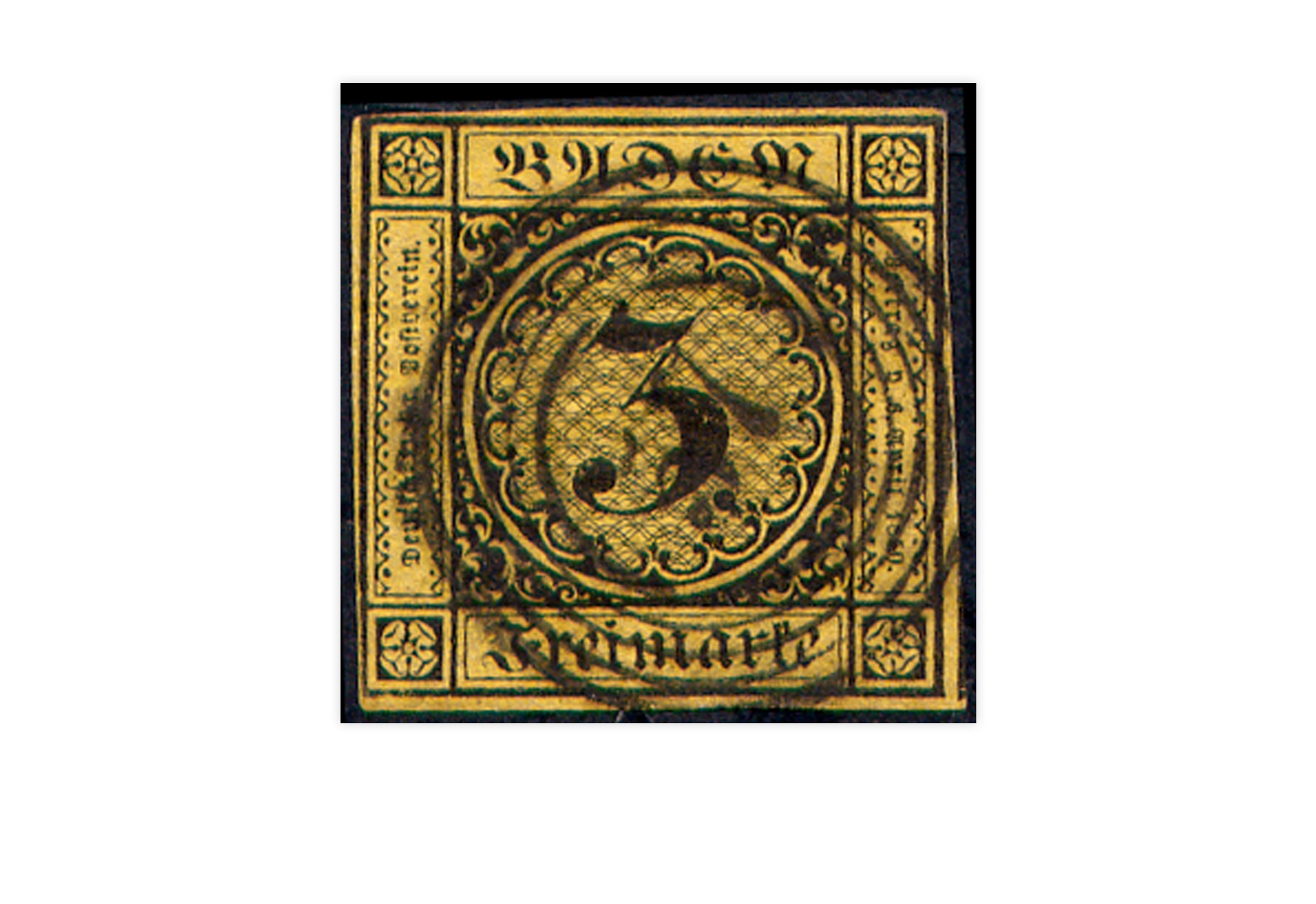 Briefmarke Altdeutschland Baden Freimarke 1851 Michel-Nr. 2 a gestempelt 
 