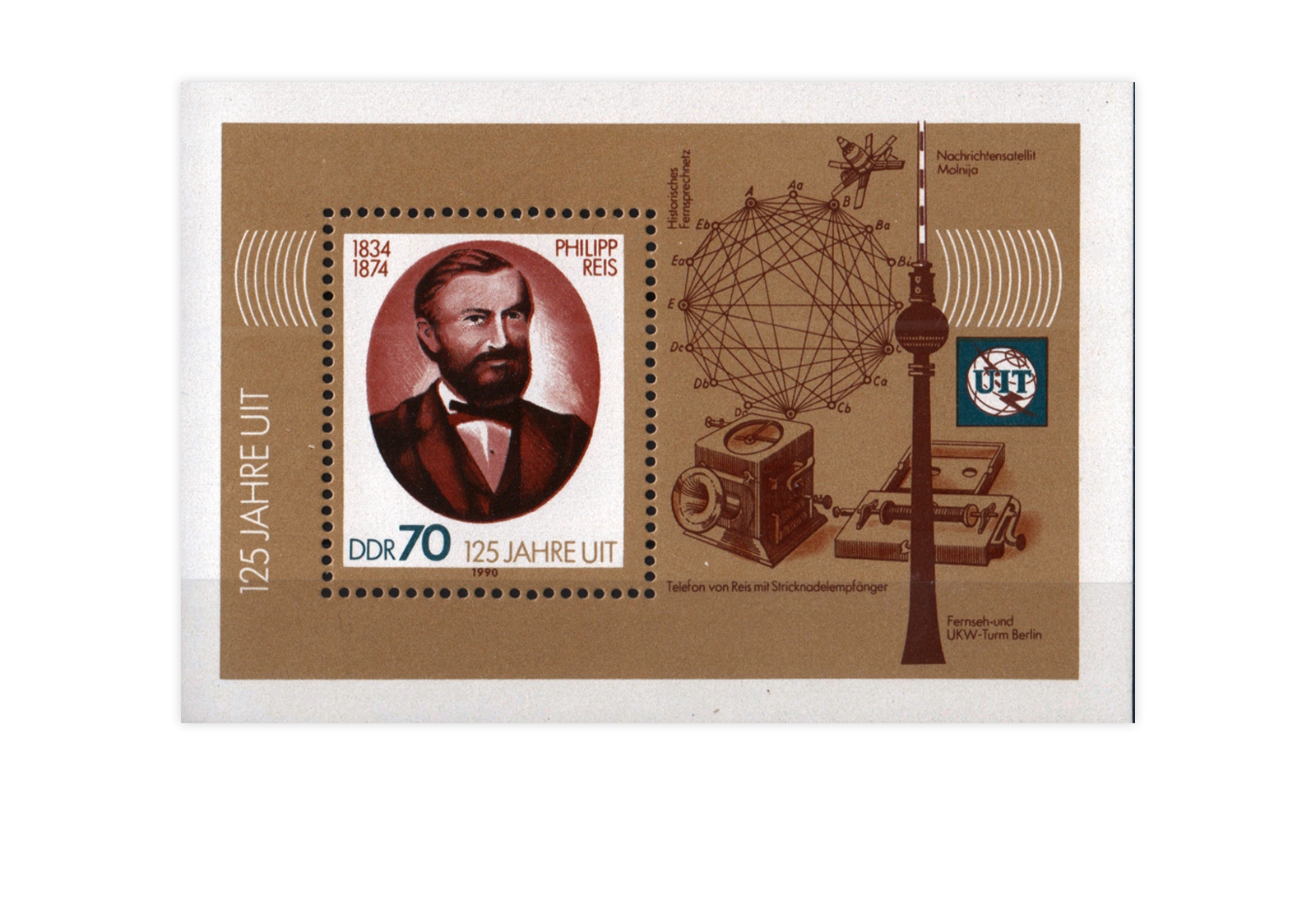 DDR Block 101 Philipp Reis-Block 1990 **