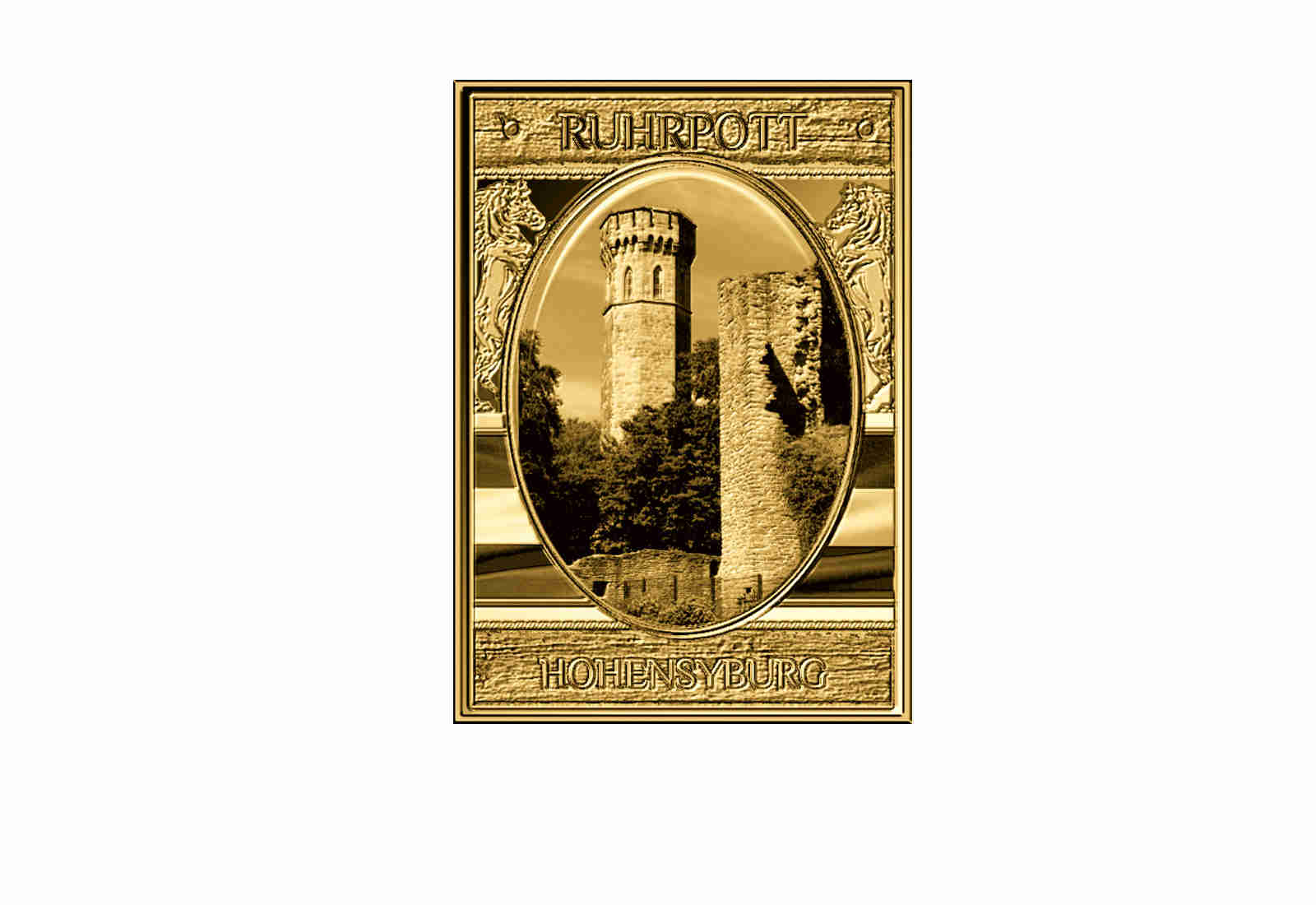 Goldbarren Hohensyburg - NRW Ruhrpott 999/1000 Gold