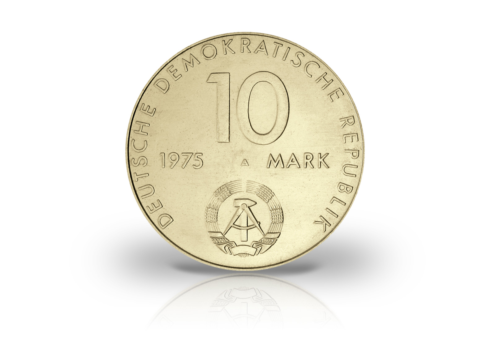 10 Mark Gedenkmünze 1975 DDR 20 Jahre Warschauer Vertrag Jaeger-Nr. 1557