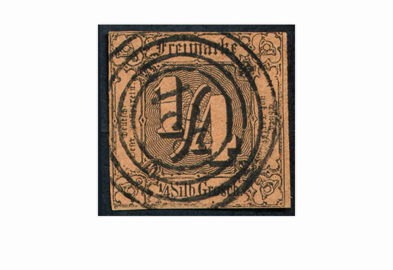 Briefmarke Altdeutschland Thurn und Taxis Freimarke 1852 Michel-Nr. 1 gestempelt