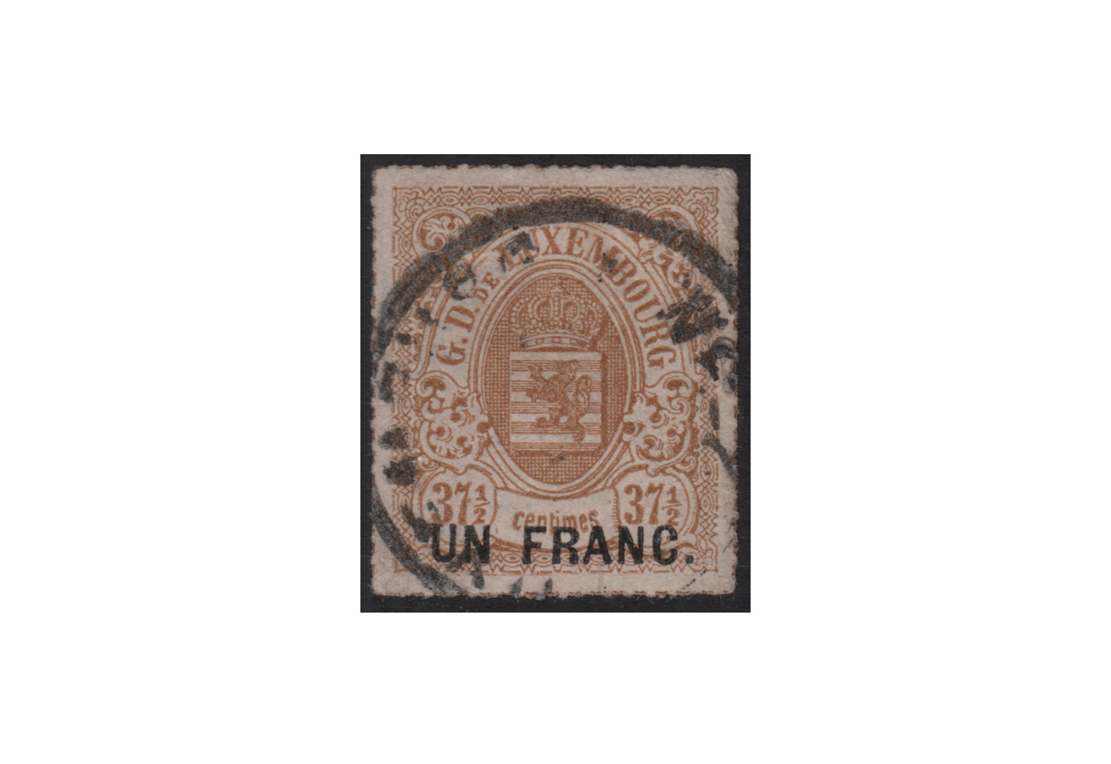 Luxemburg Staatswappen 1872 Michel-Nr. 25 gestempelt