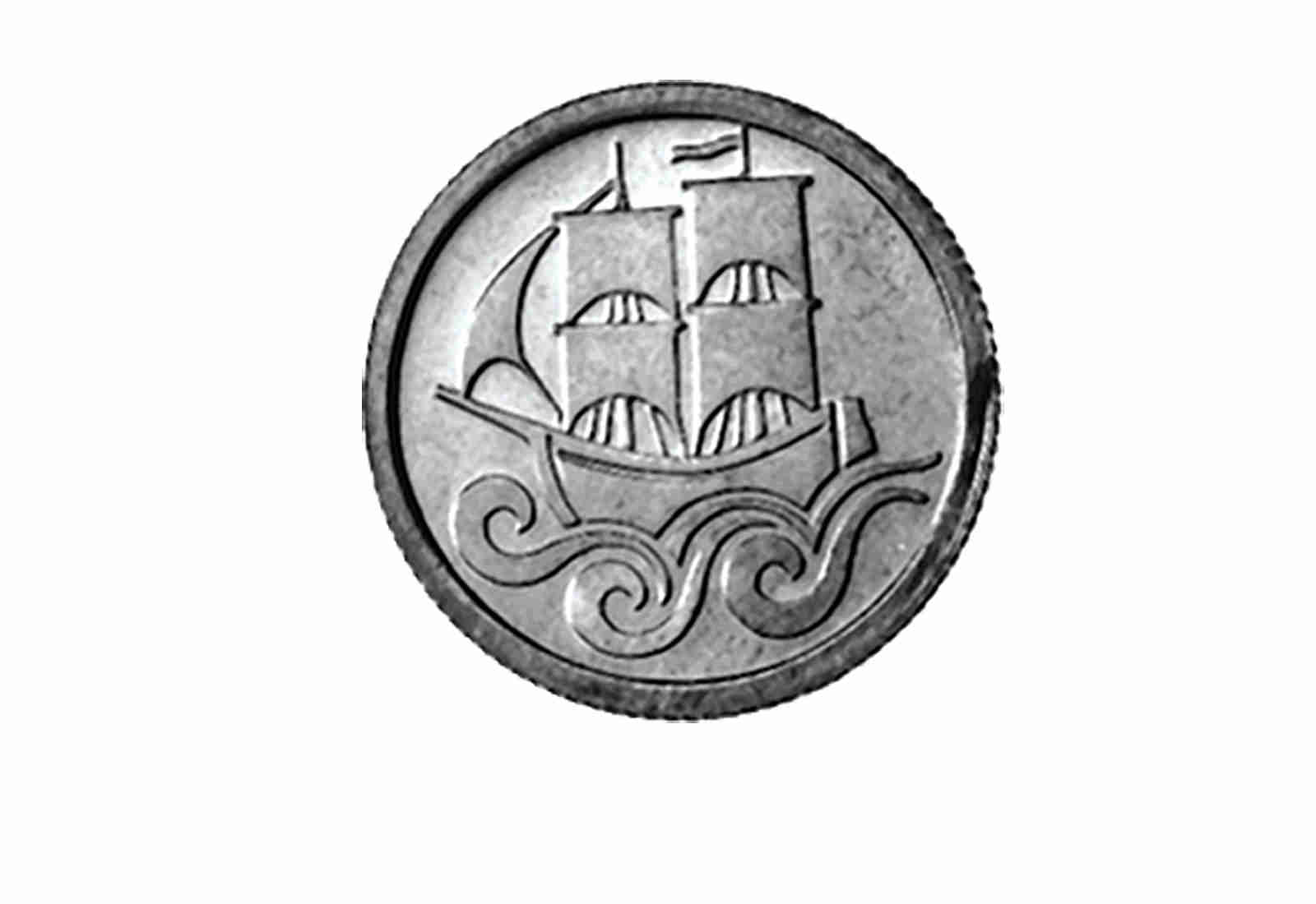 Danzig 1/2 Gulden Silbermünze 1923-1927 Jaeger-Nr. D6