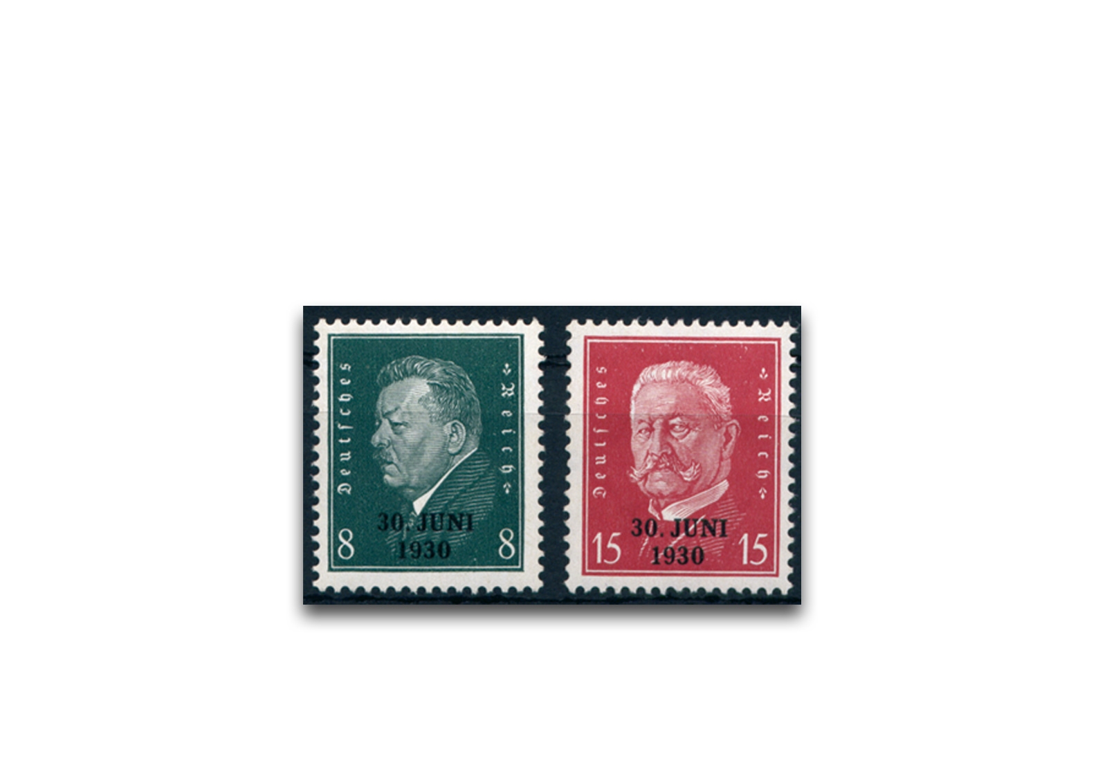 Briefmarken Deutsches Reich 1930 Michel-Nr. 444/445 postfrisch