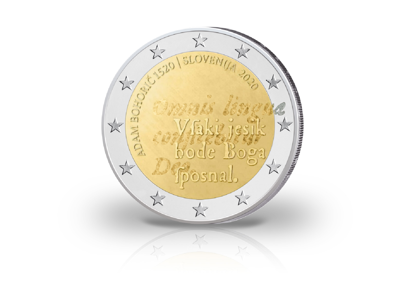 2 Euro 2020 Slowenien 500. Geburtstag Adam Bohoric
