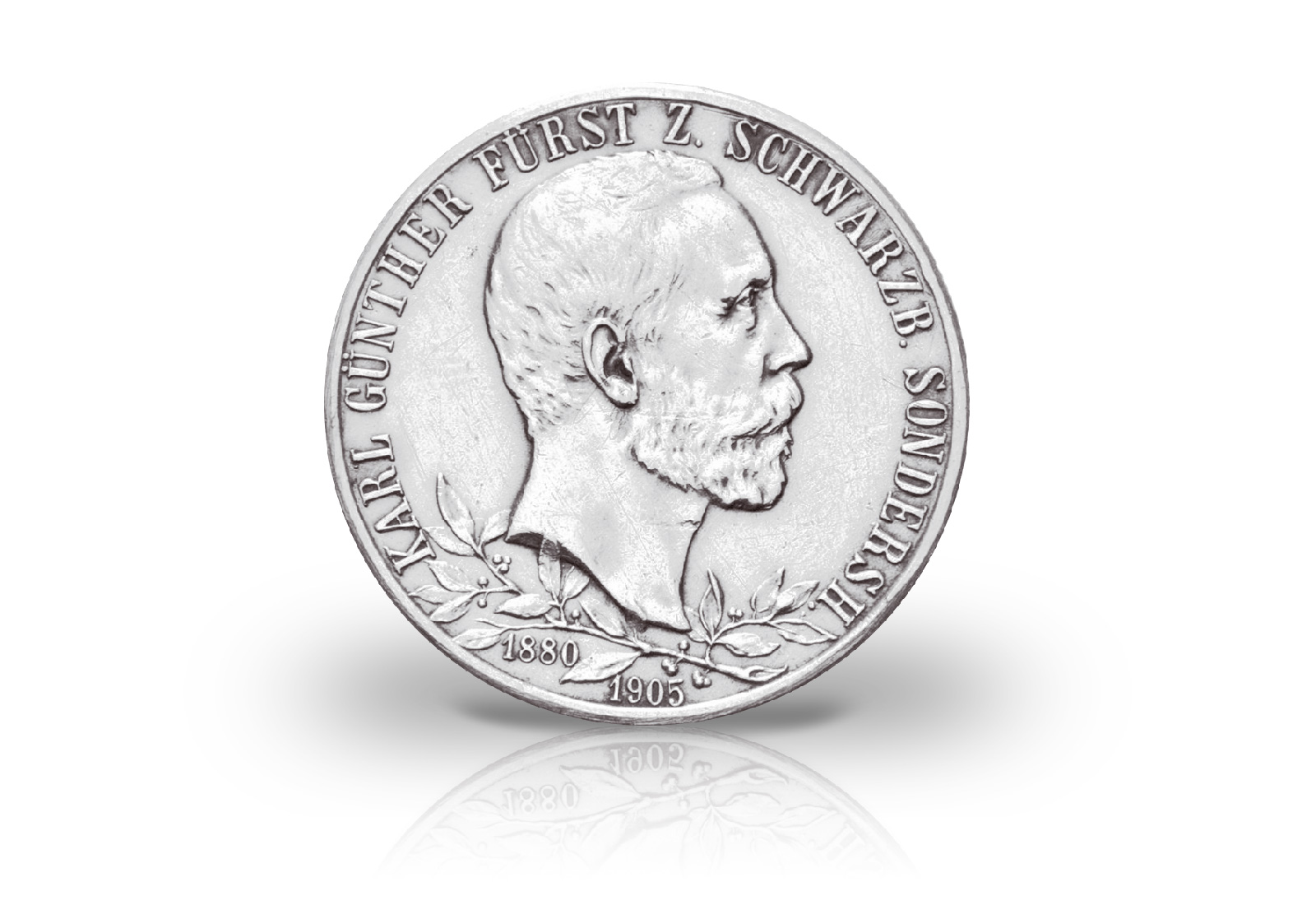 2 Mark 1905 Deutsches Kaiserreich Schwarzburg-Sonderhausen Fürst Karl Günther Jaeger-Nr. 169b