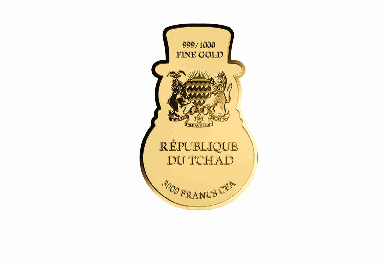 Goldmünze Motiv "Schneemann - Let it Snow" Coincard 999/1000 Gold Geschenk