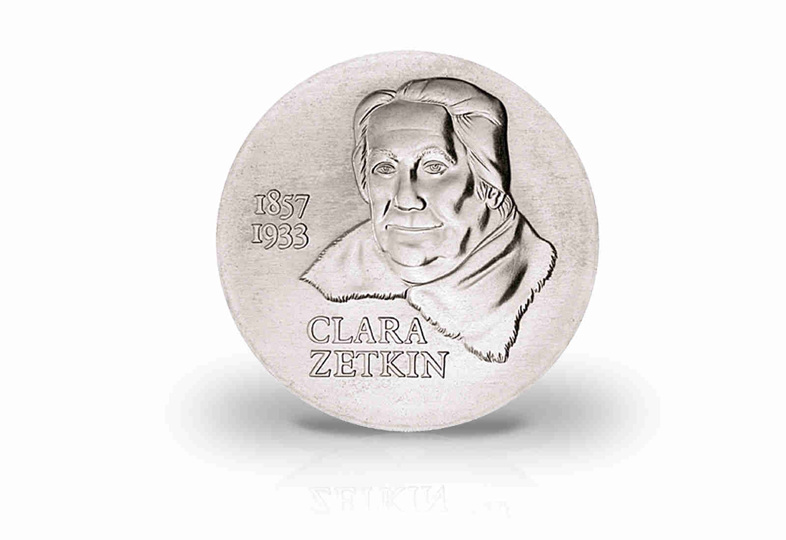 DDR 20 Mark Gedenkmünze 1982 Clara Zetkin