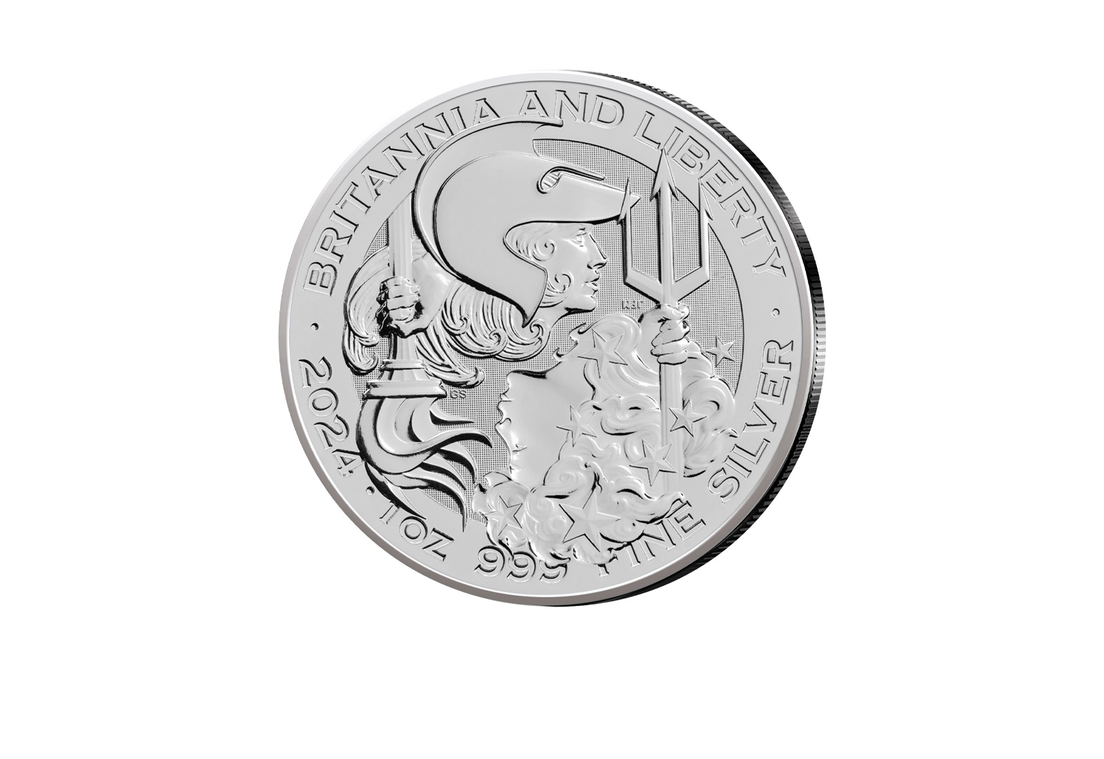 Britannia und Liberty 1 oz Silber 2024 Großbritannien