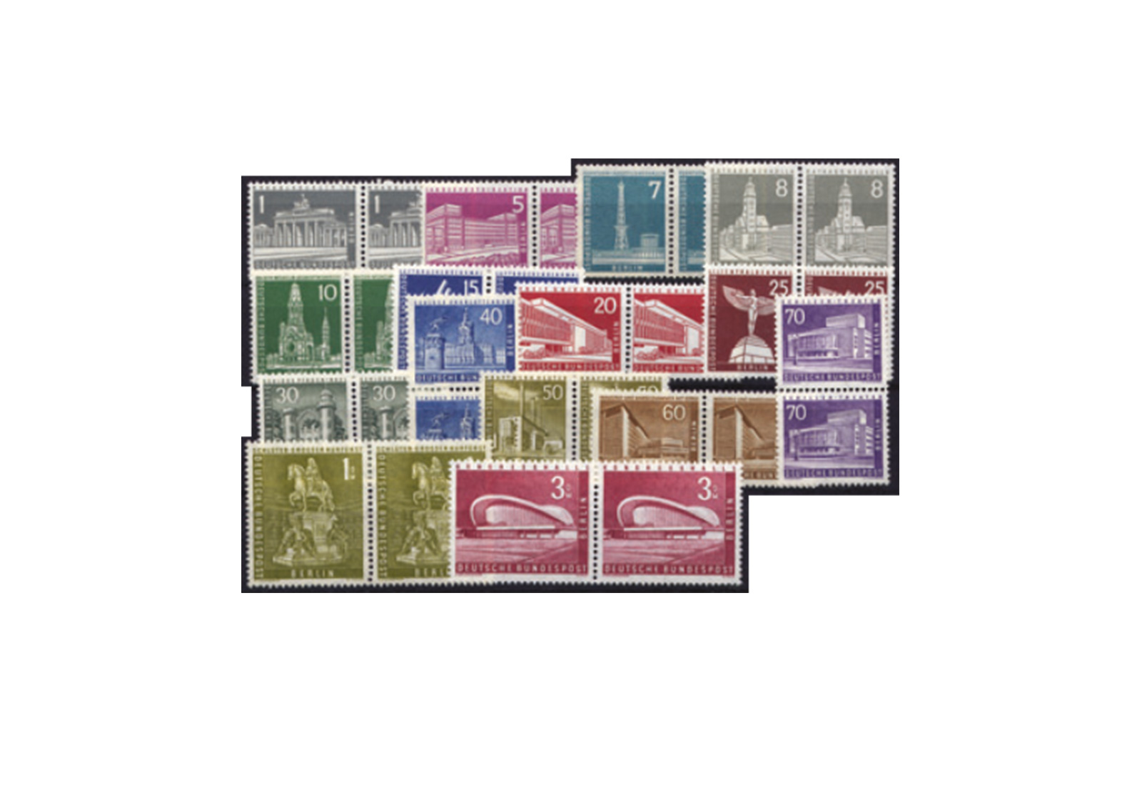 Briefmarken Berlin MiNr: ex 140-231 ** PA