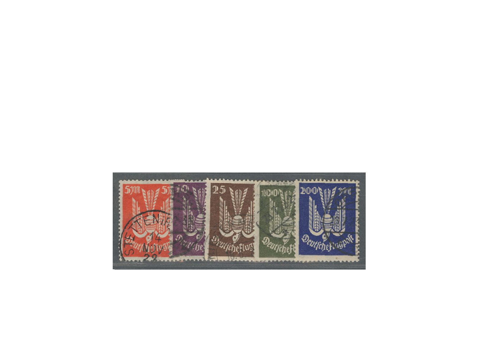 Deutsches Reich Mi.Nr. 263/267 gestempelt