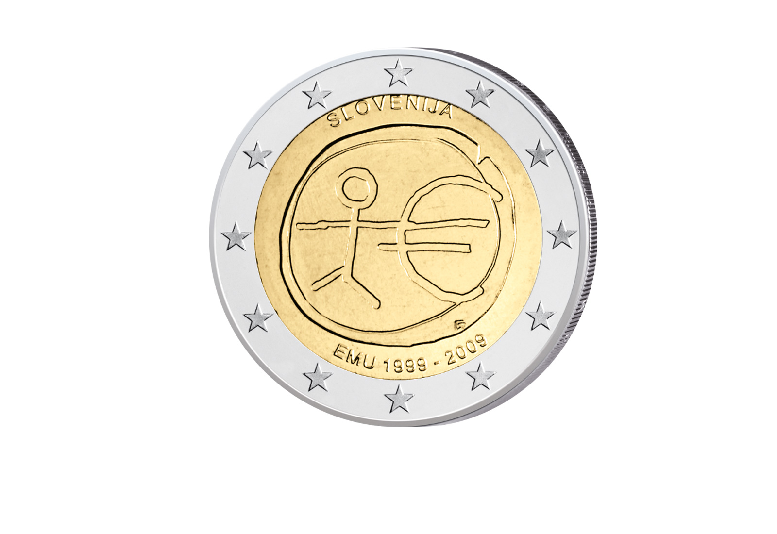 2 Euro 2009 Slowenien 10 Jahre WWU Gemeinschaftsausgabe