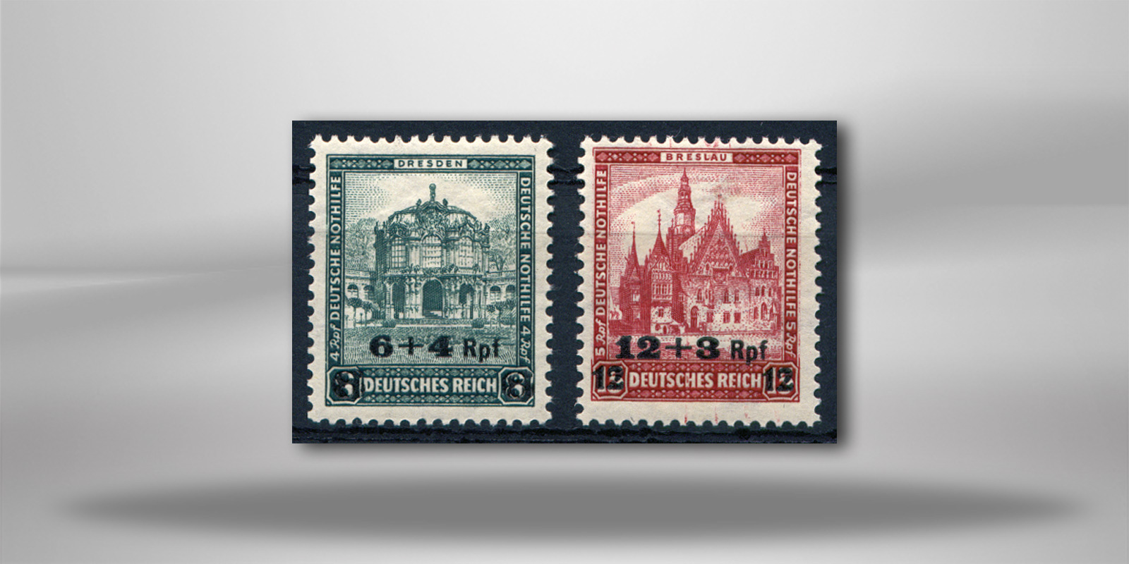 Briefmarken Deutsches Reich 1932 Michel-Nr. 463/464 Falz