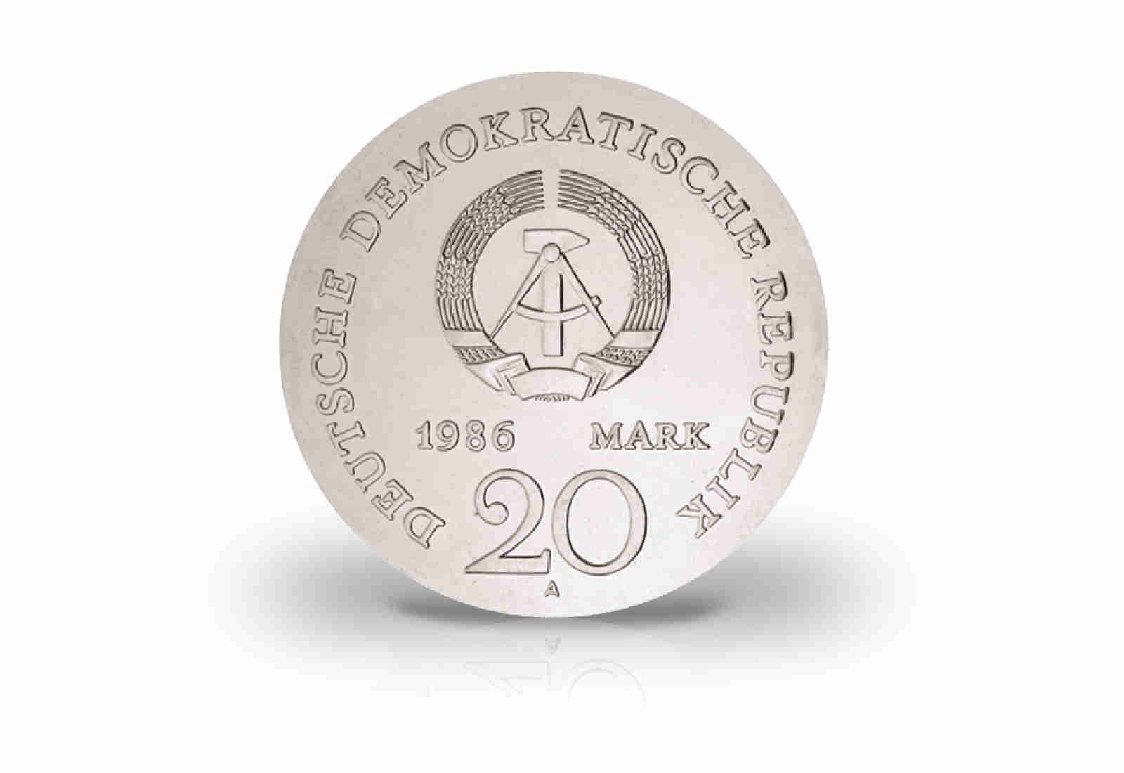 20 Mark Gedenkmünze 1986 DDR 200. Geburtstag der Gebrüder Grimm Jaeger-Nr. 1607