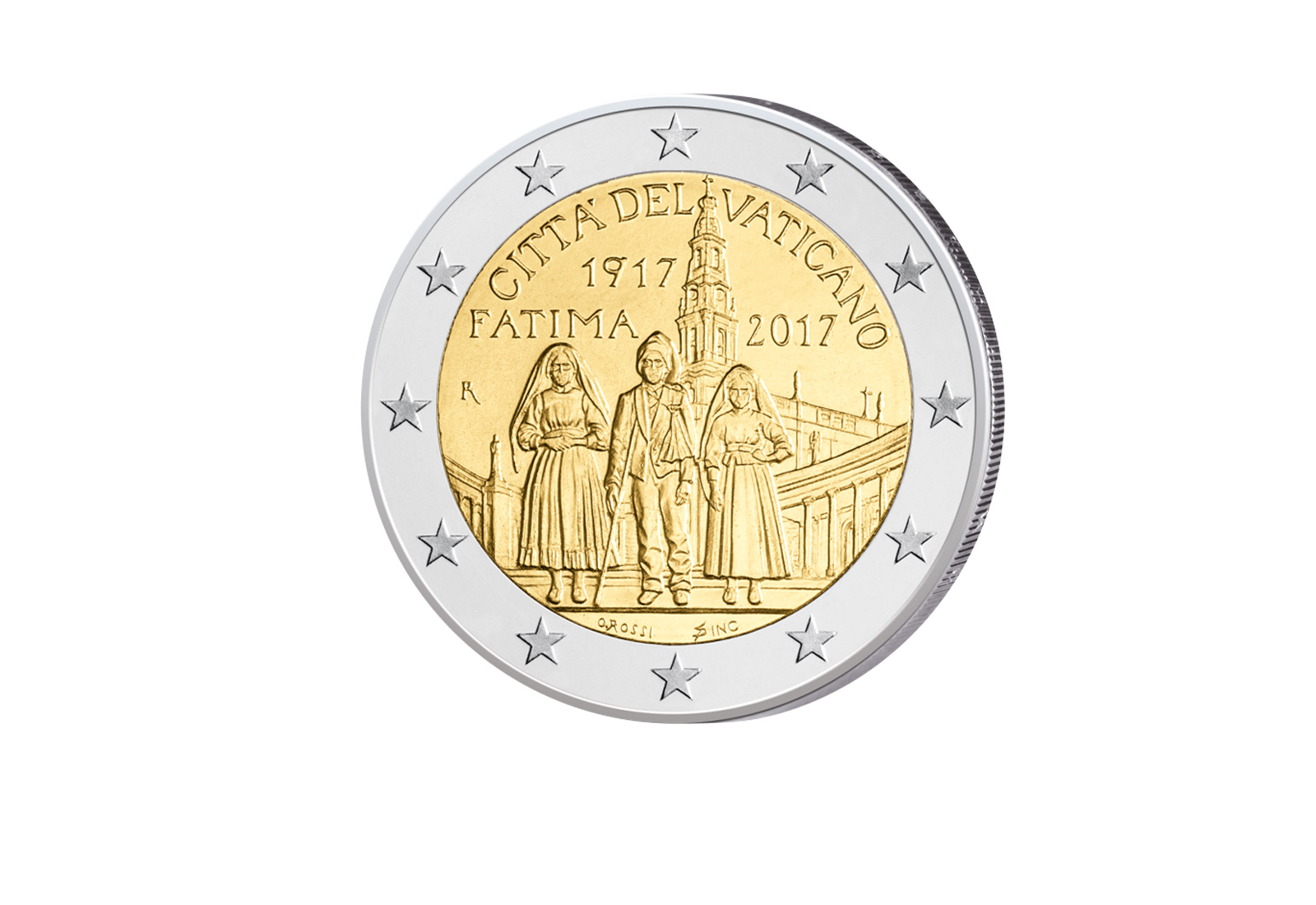 2 Euro 2017 Vatikan 100. Jahre Erscheinung von Fatima st im Blister
