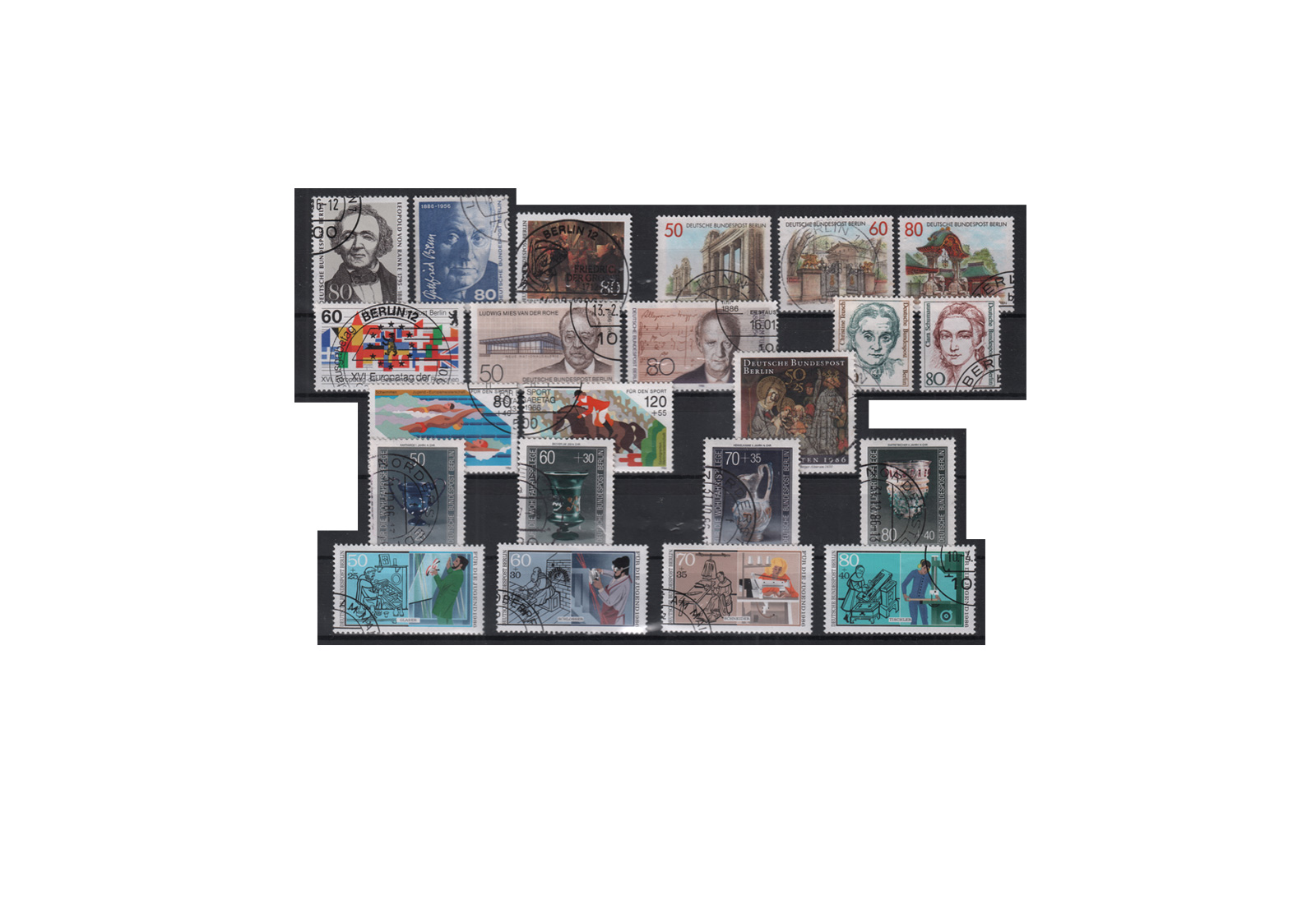 Berlin Jahrgang 1986 Mi.Nr 750-771 gestempelt