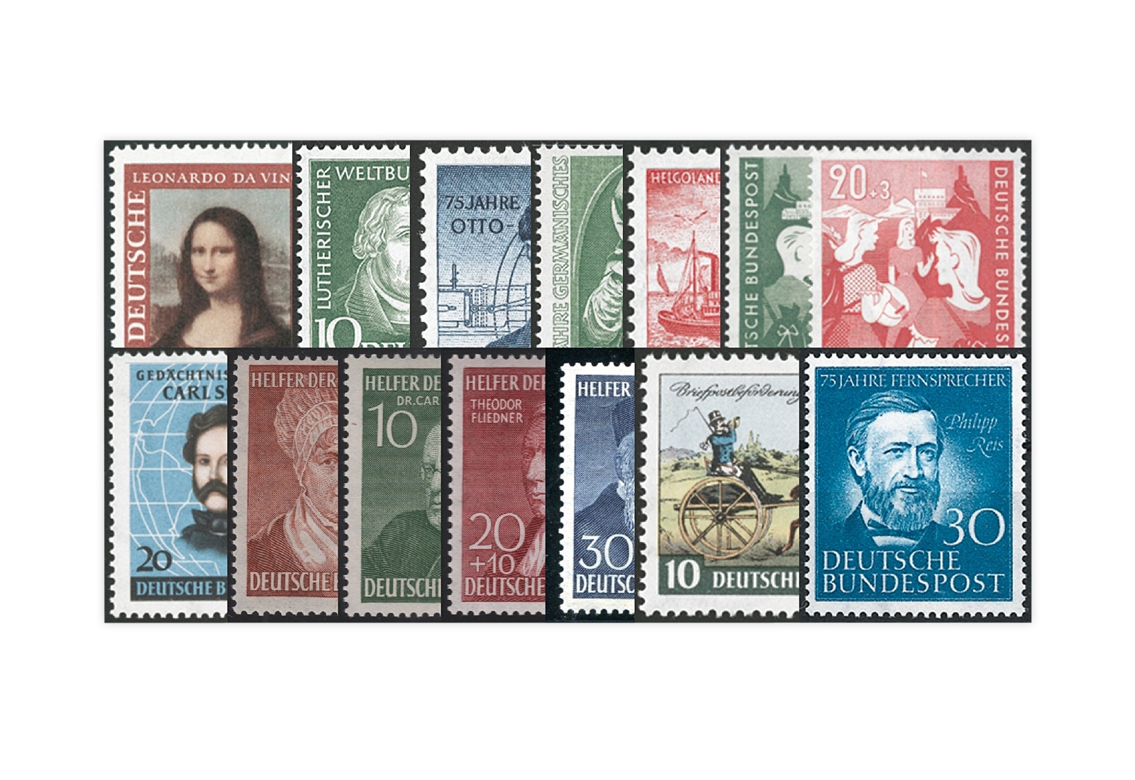BRD Jahrgang 1952 Mi.Nr. 148-161 **