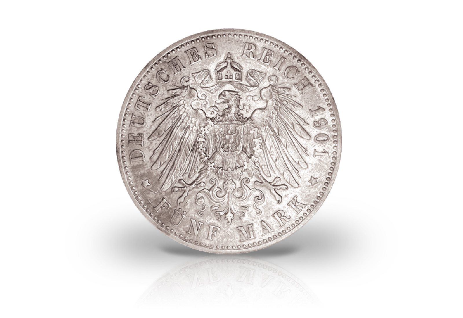 5 Mark 1900-1901 Deutsches Kaiserreich Oldenburg Herzog Friedrich August Jaeger-Nr. 95