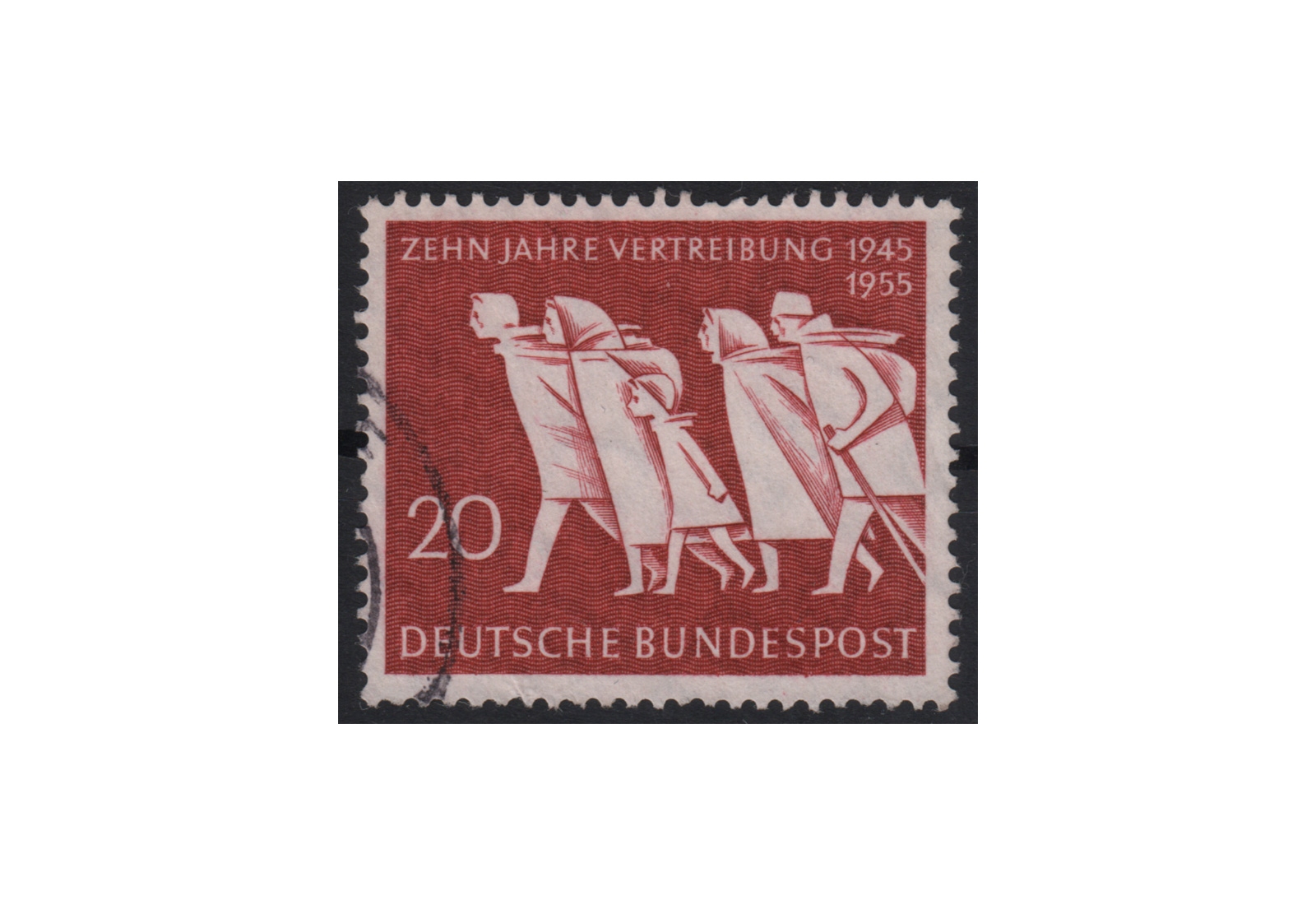 BRD 10 Jahre Vertreibung 1955 Mi.Nr. 215 gestempelt