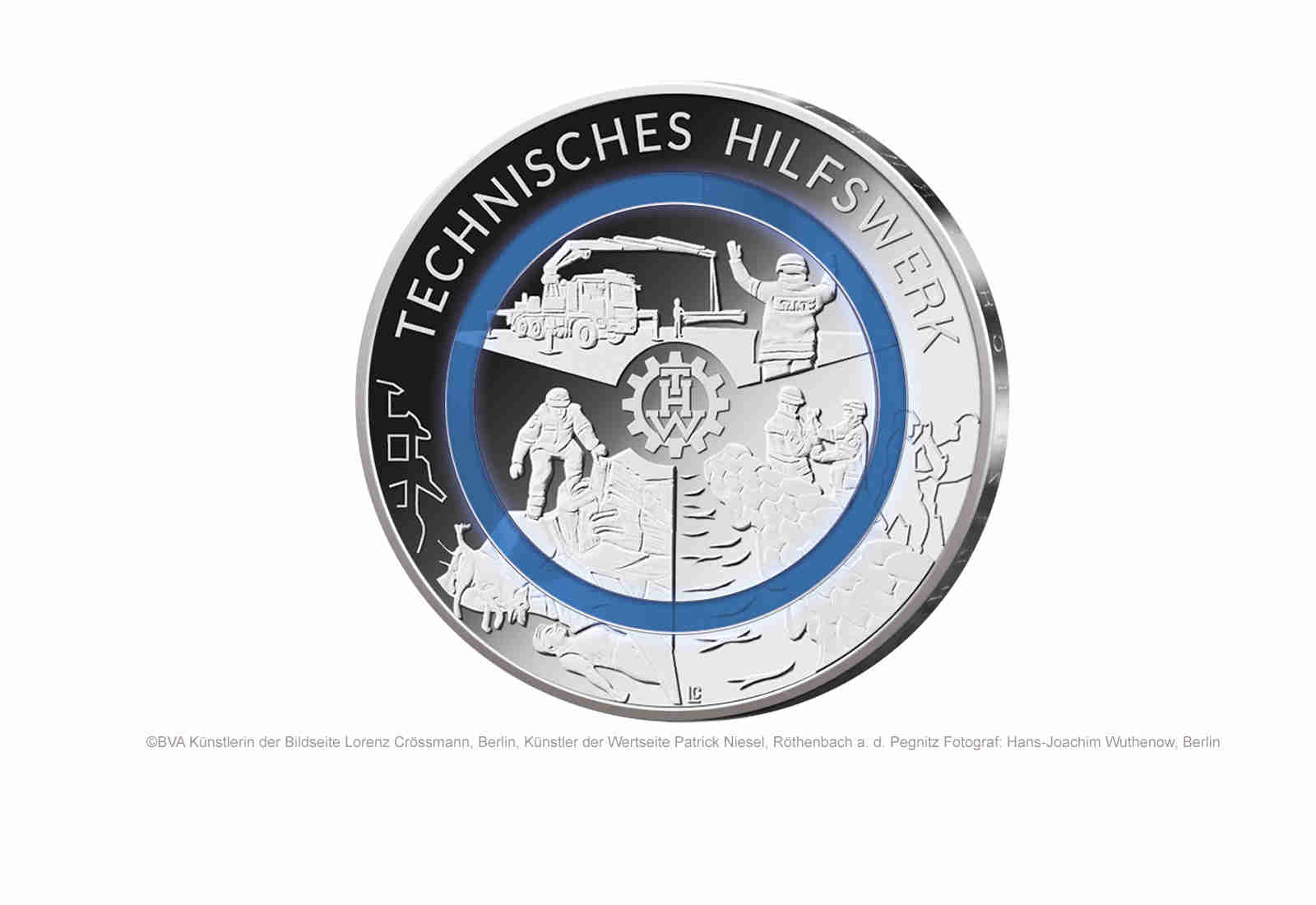 10 Euro 2025 Deutschland Technisches Hilfswerk Prägestätte J