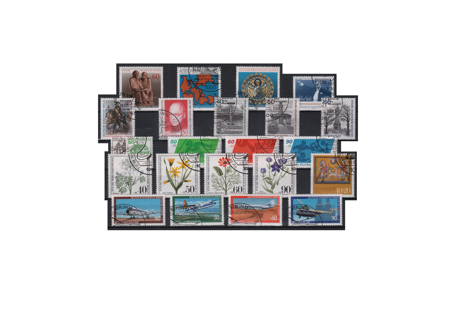 Berlin Jahrgang 1980 Mi.Nr. 614-636 gestempelt