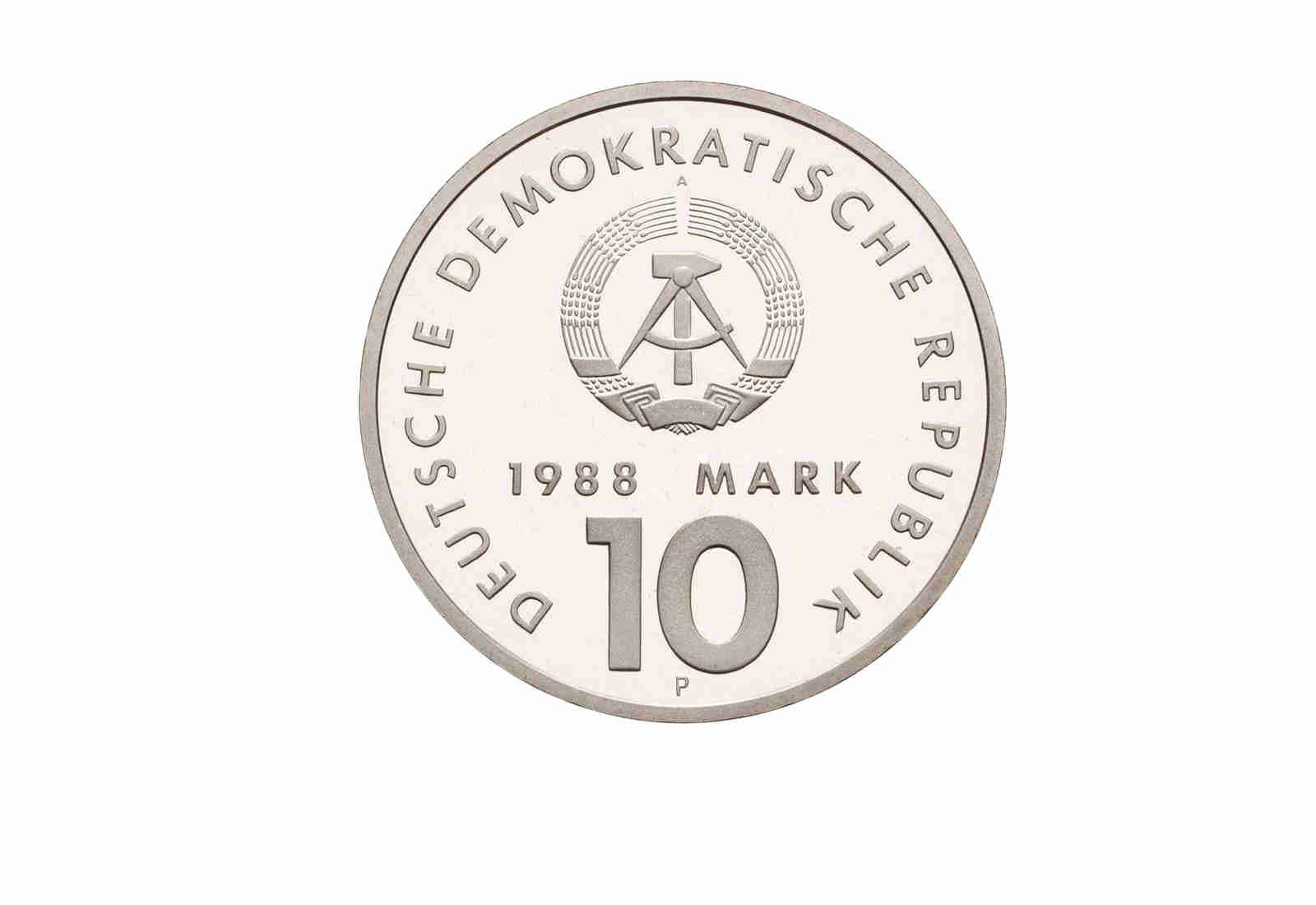 DDR 10 Mark Probe 1988 PP 40 Jahre Turn- und Sportbund DDR Jaeger-Nr. 1623P
